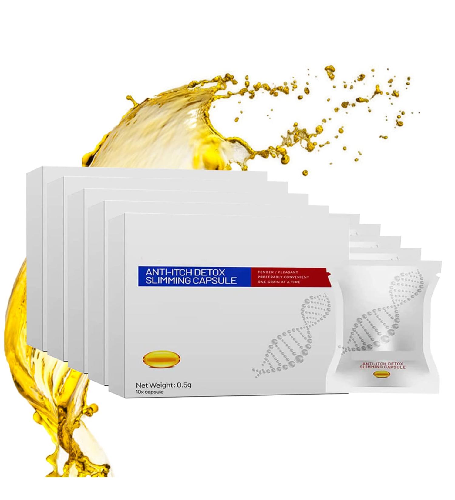 Soothe&Slim Anti-Itch Detox Slimming Capsules - 5PCS | Natural Firming & Repair | Instant Results - Buy Online on GoSupps.com