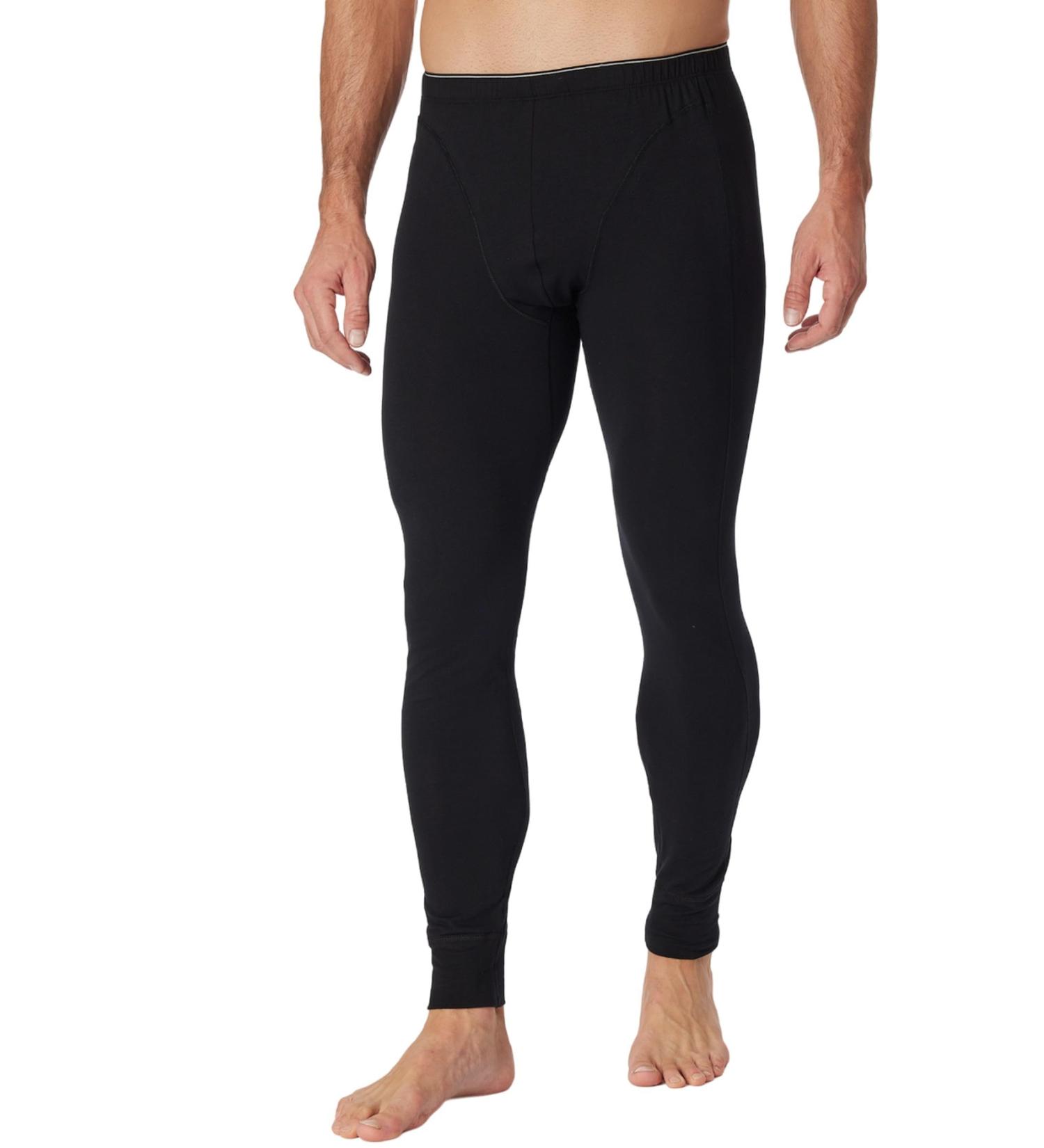 Schiesser Men's Long Johns - 95% Organic Cotton Thermal Underwear Black Size L - International Shipping Available - Buy Online on GoSupps.com