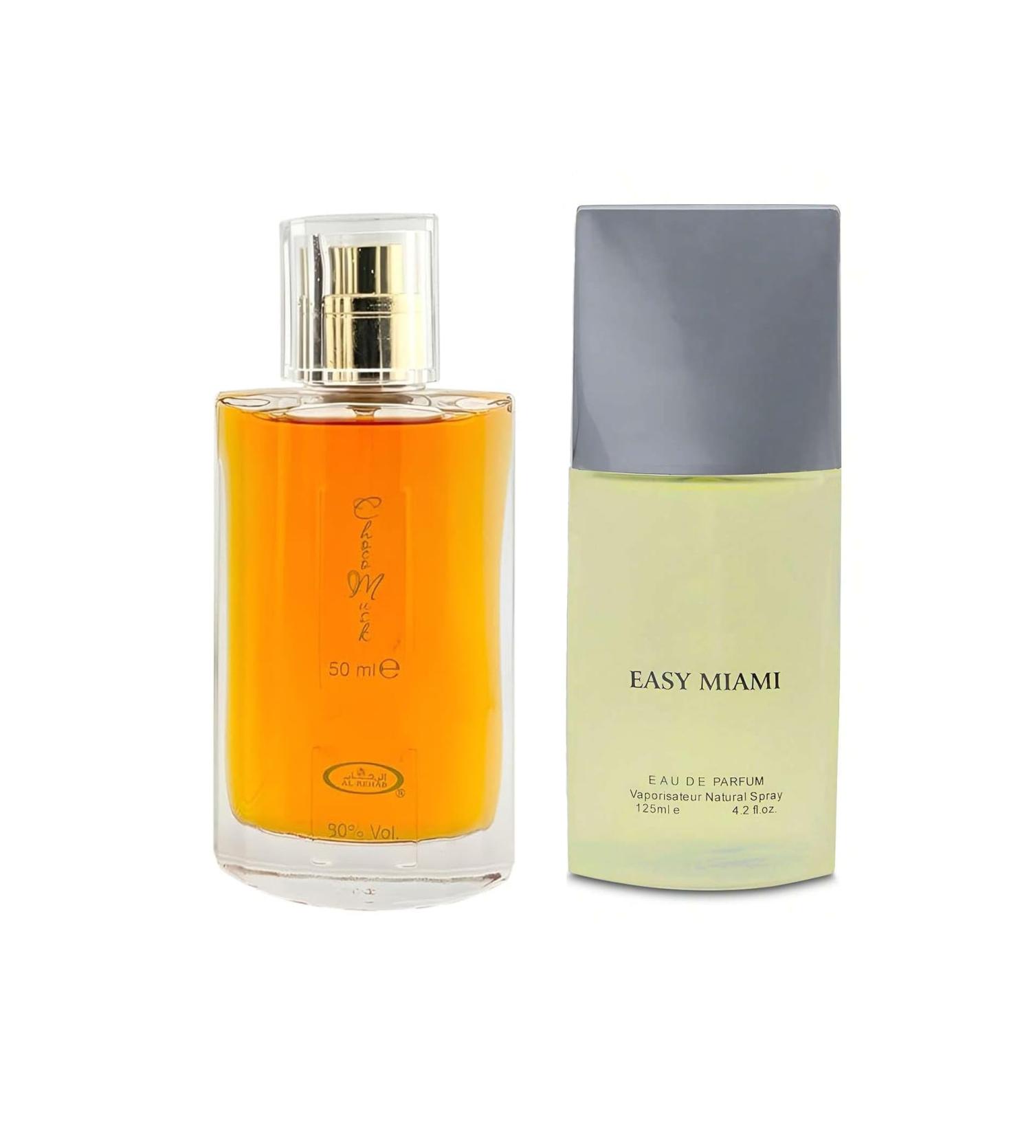 Choco Musk&Easy Miami Men s Cologne-Rich Chocolate & Musk Eau De Toilette Long-Lasting Scent Perfume for Men Elegant Bottle 3.4 Fl Oz Fragrance for Refined Occasions Choco Musk&Easy Miami 2.53 Fl Oz (Pack of 2) - Buy Online on GoSupps.com