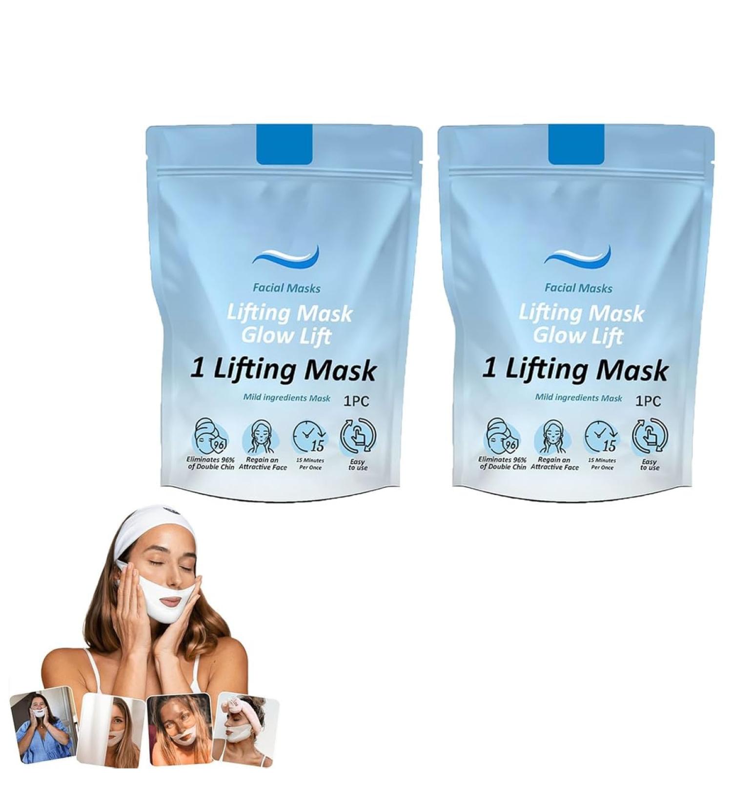 Lot de 2 masques de menton masque de menton double menton masque de levage en V r ducteur de double menton liminateur de double menton levage de chinologie : dites adieu votre double menton 2 bo tes. - Buy Online on GoSupps.com
