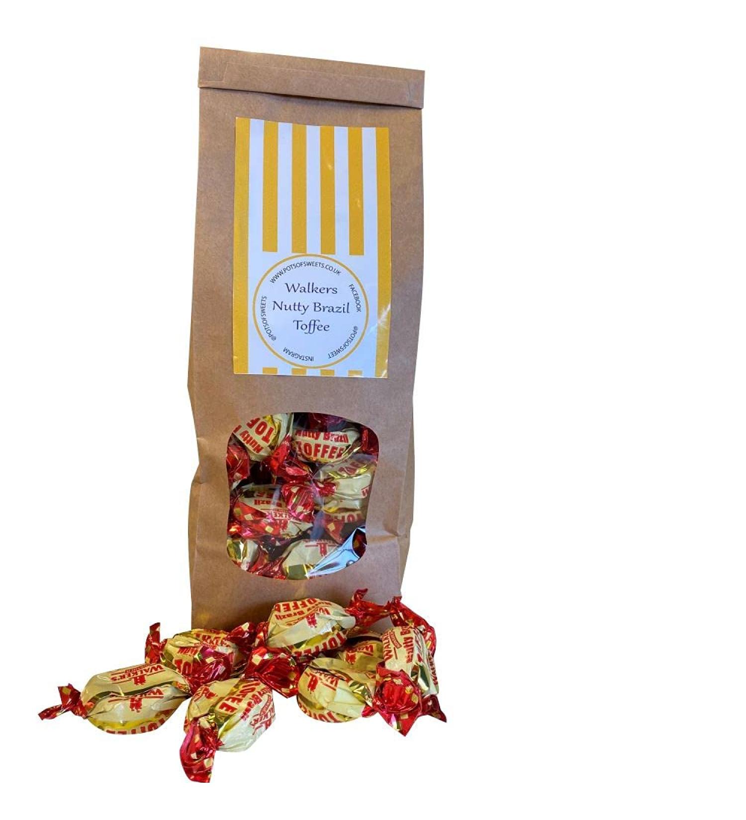 Personalized Customise With Your Own Message or Image 300g Bag of Walkers Nutty Brazil Toffees Sweets