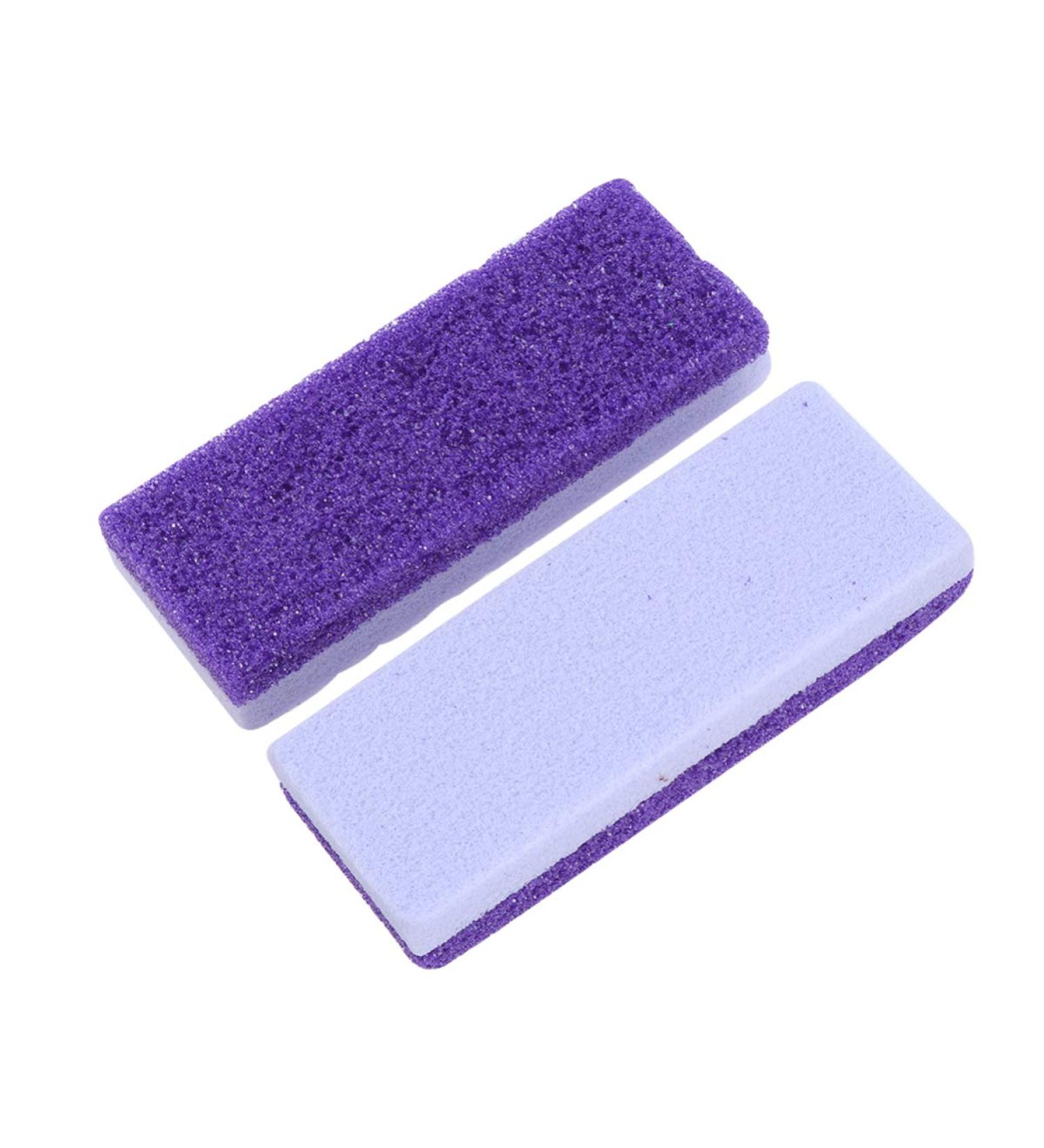Feet Peeling Pumice Set - 2 Foot Scrubbers for Hard Skin Corns & Heels - Exfoliating Foot Care - Buy Online on GoSupps.com