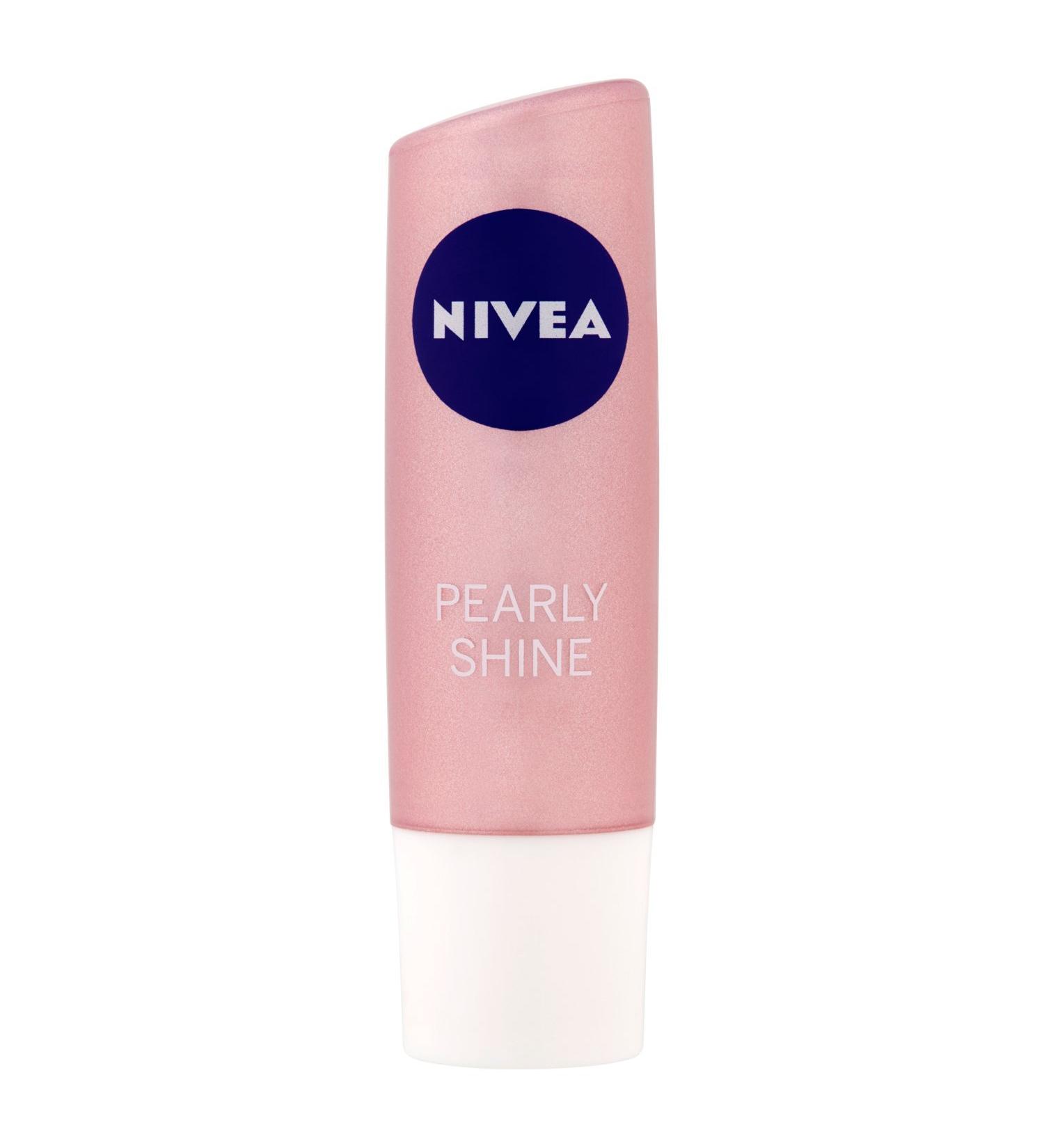 Nivea Lip Care Pearl & Shine 4.8G - Moisturizing Lip Balm with Pearl Shimmer - Buy Online on GoSupps.com