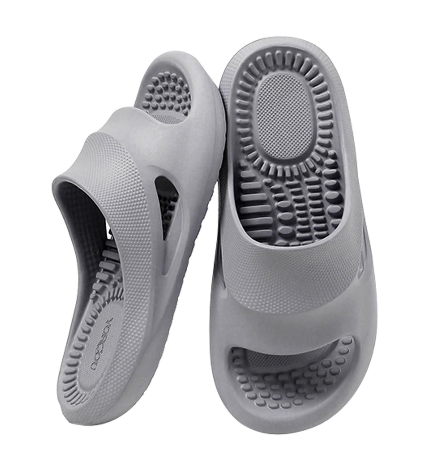 Xnlonby Acupressure Massage Slippers for Women - Foot Pain Relief for Neuropathy Arthritis & Plantar Fasciitis - Gray 40/41 EU - Buy Online on GoSupps.com