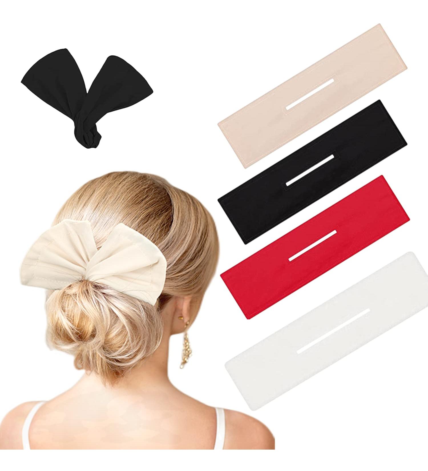 Hair Bun Maker Set - 4 Colors Flexible Doughnut Hair Tools for French Hairstyles - Buy Online on GoSupps.com