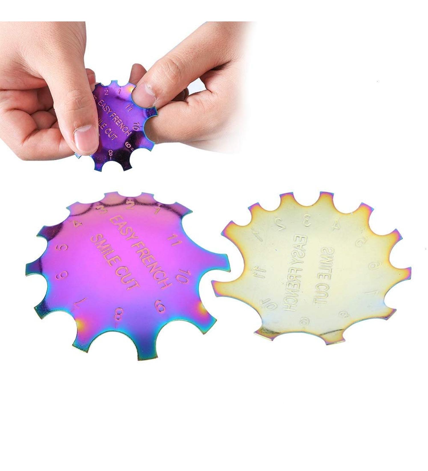 Buy French Cutter Nails & Nail Art Templates - Stainless Steel Manicure Tool for Easy French Smile Cutting | International Shipping - Buy Online on GoSupps.com