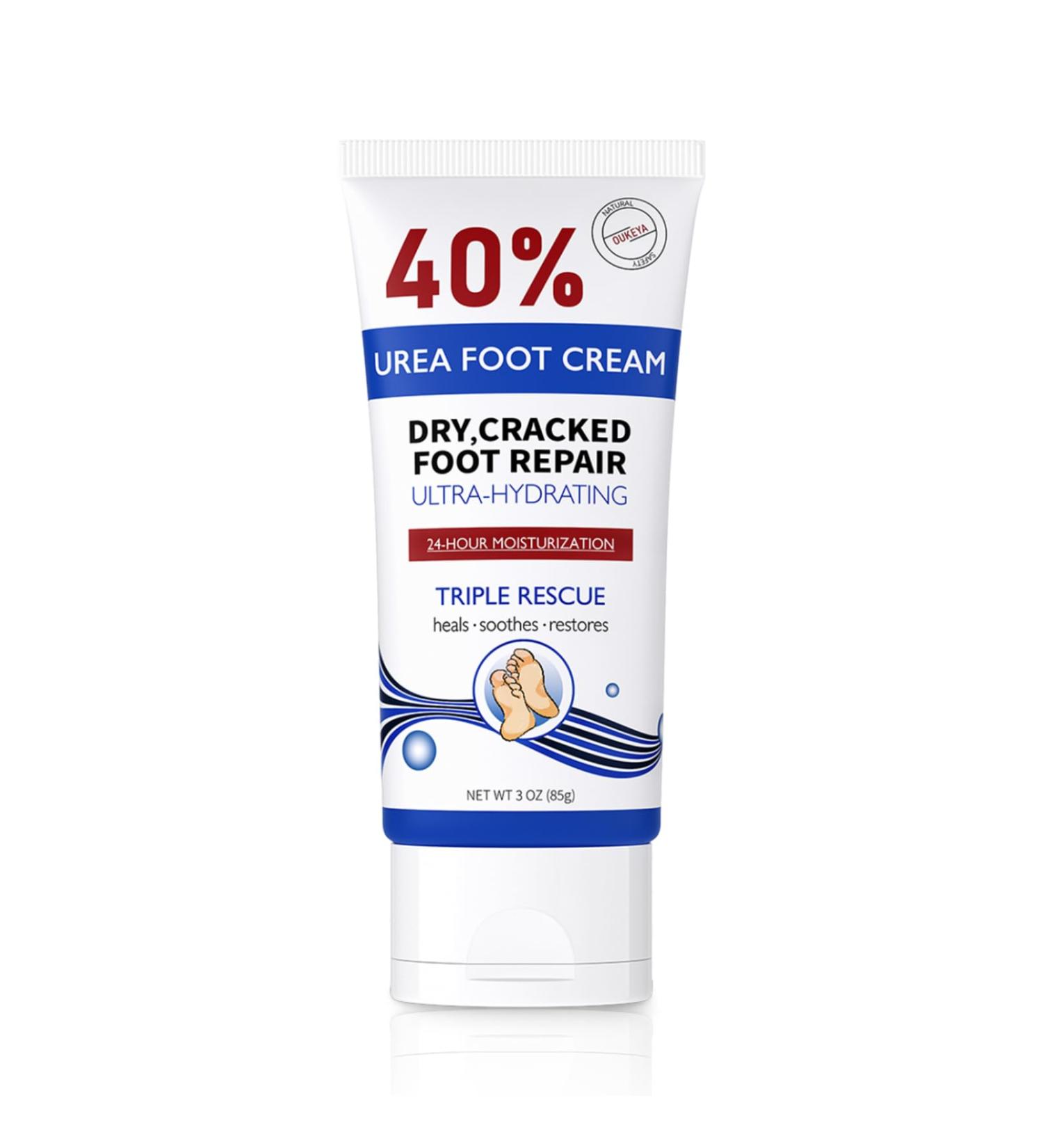Urea Cream 40% - Maximum Strength 3 Oz Foot & Hand Lotion for Dry Cracked Skin - Fast International Shipping - Buy Online on GoSupps.com
