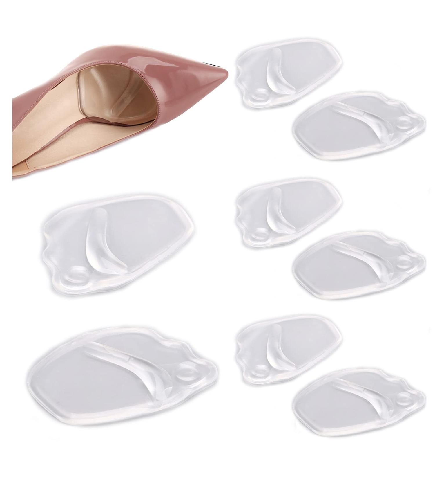4 Pairs Gel Forefoot Insoles - Slipproof Cushioned Pads for High Heels | Comfort & Protection - Buy Online on GoSupps.com
