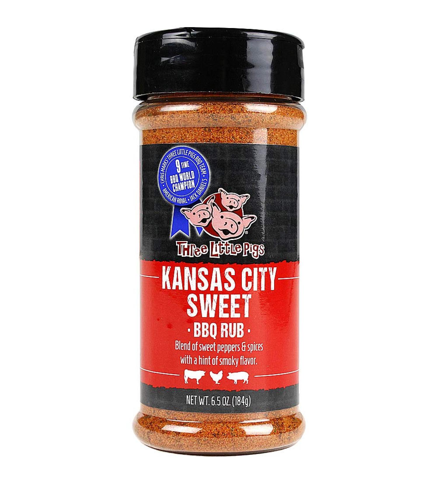 Three Little Pigs BBQ 'KC Sweet' BBQ Rub - 178g (6.28 oz)