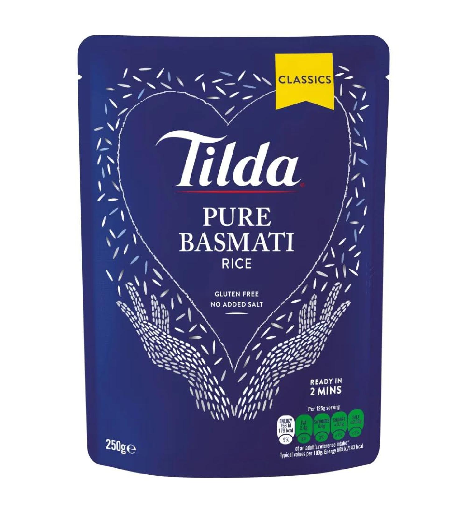 Tilda Pure Microwave Basmati Rice Classics 250g-Food