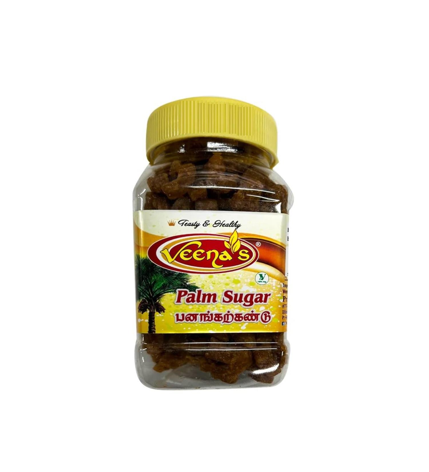 Veena's Palm Sugar 200G Organic Sweet Candy Brown Sugar Pack Of 1