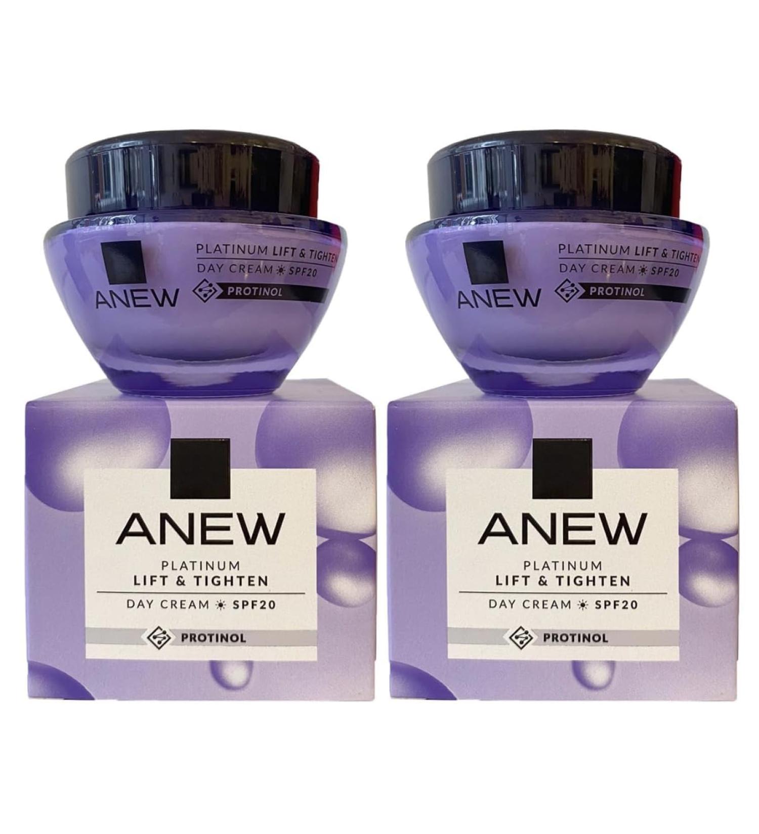 AVON Anew Platinum DAY and NIGHT Cream (Two Pack Set) Pack of 2