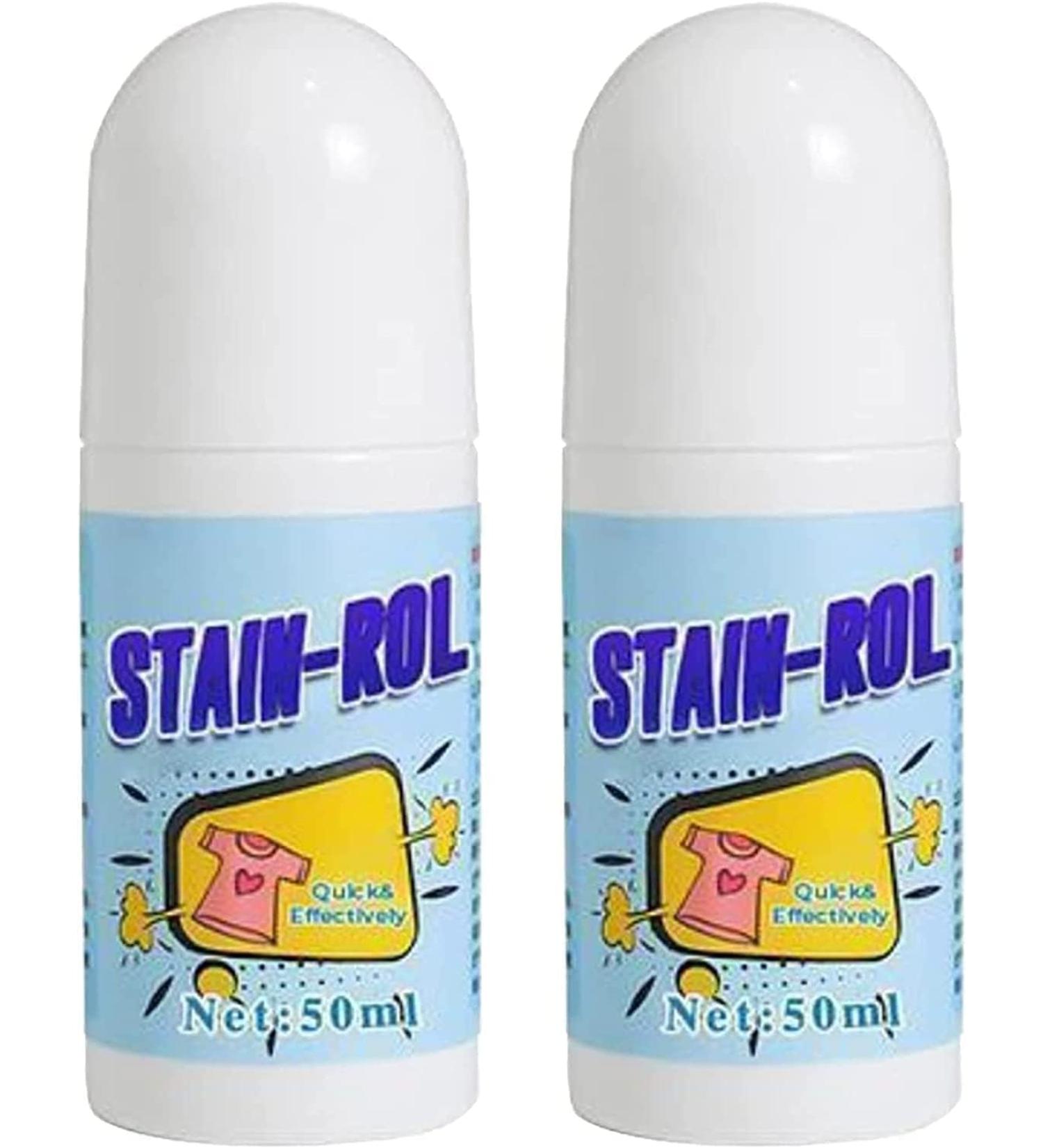 Portable Stain Remover Roller-Ball No-wash Instant Stain Remover Pen Emergency Stain Remover Roller-ball Cleaner Magic Stain Remover Rolling Bead (2pcs) - Buy Online on GoSupps.com