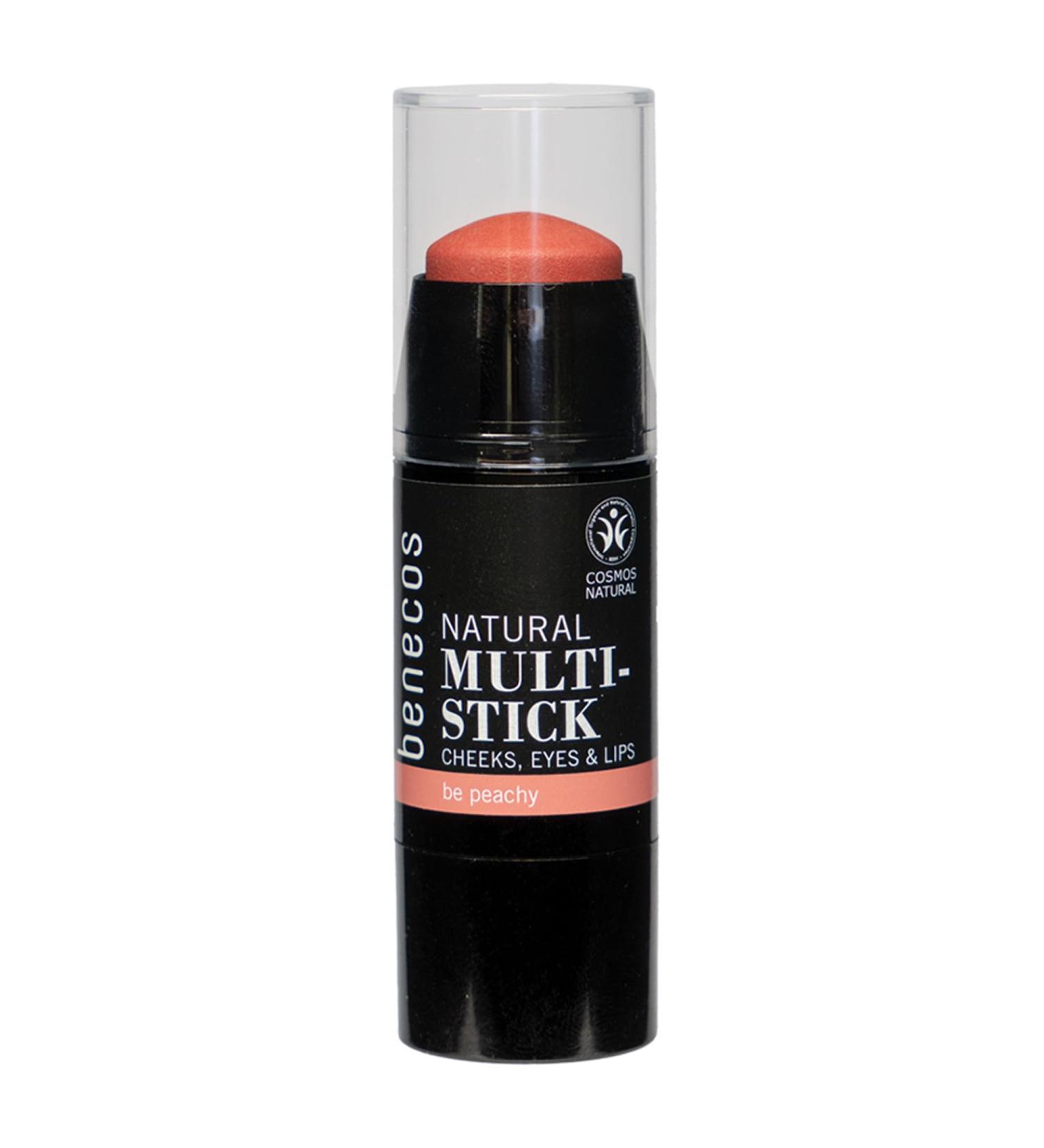 cosmondial Co KG benecos Natural cosmetics Natural 3in1 multistick be peachy for cheeks eyes and lips - Buy Online on GoSupps.com