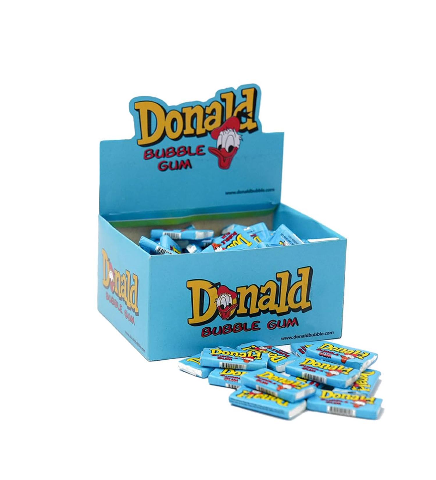DONALD ML MAPLE LEAF Chewing Bubble Gum 100pcs/box The legend is back! Taste from Childhood Sweet Retro Gift Perfect Present for Men and Women (Red) - Buy Online on GoSupps.com