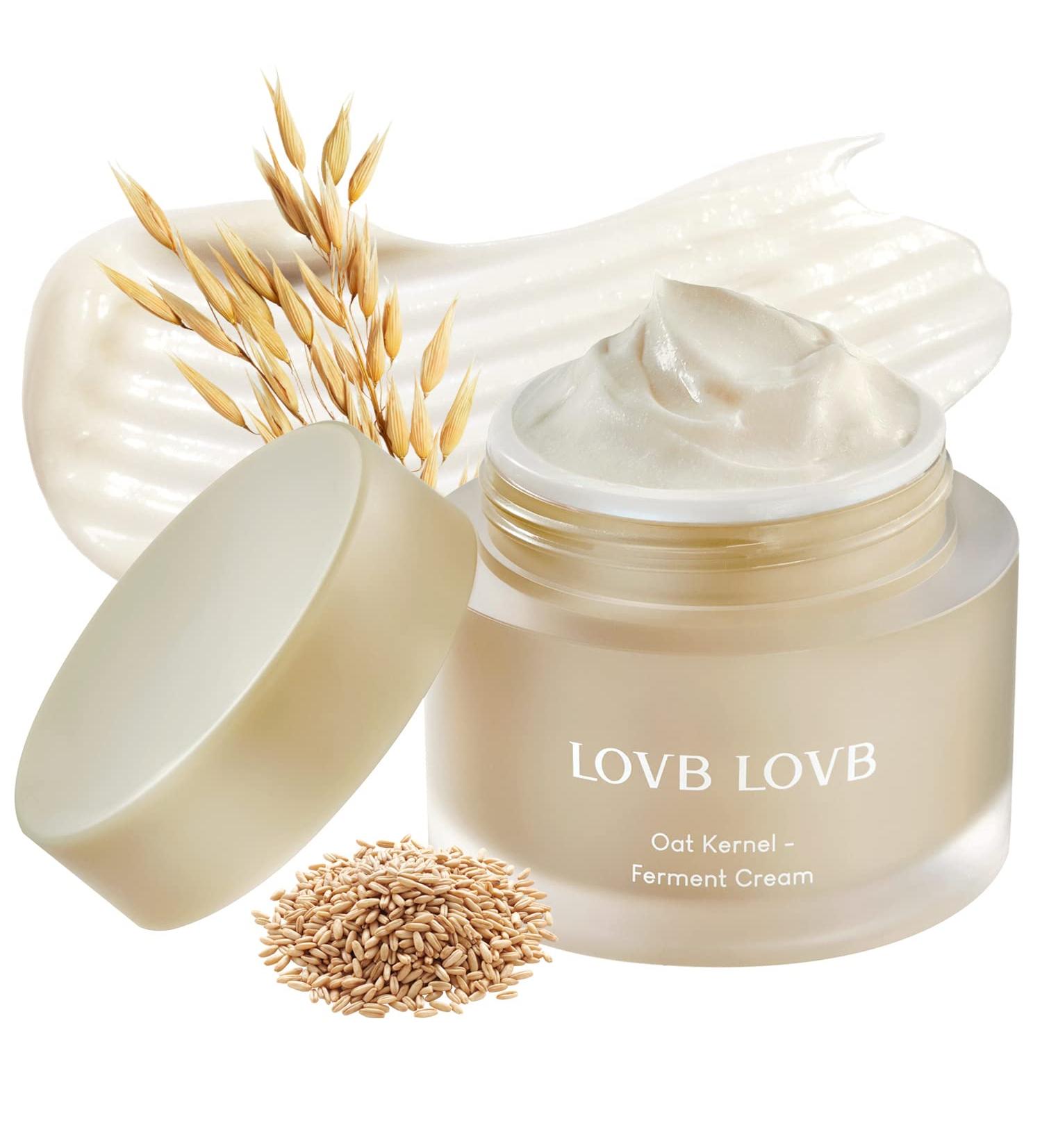 LOVB Oat Kernel-Ferment Daily Moisturizer for Face - Gentle Korean Skin Care Cream 1.93 Oz - Buy Online on GoSupps.com