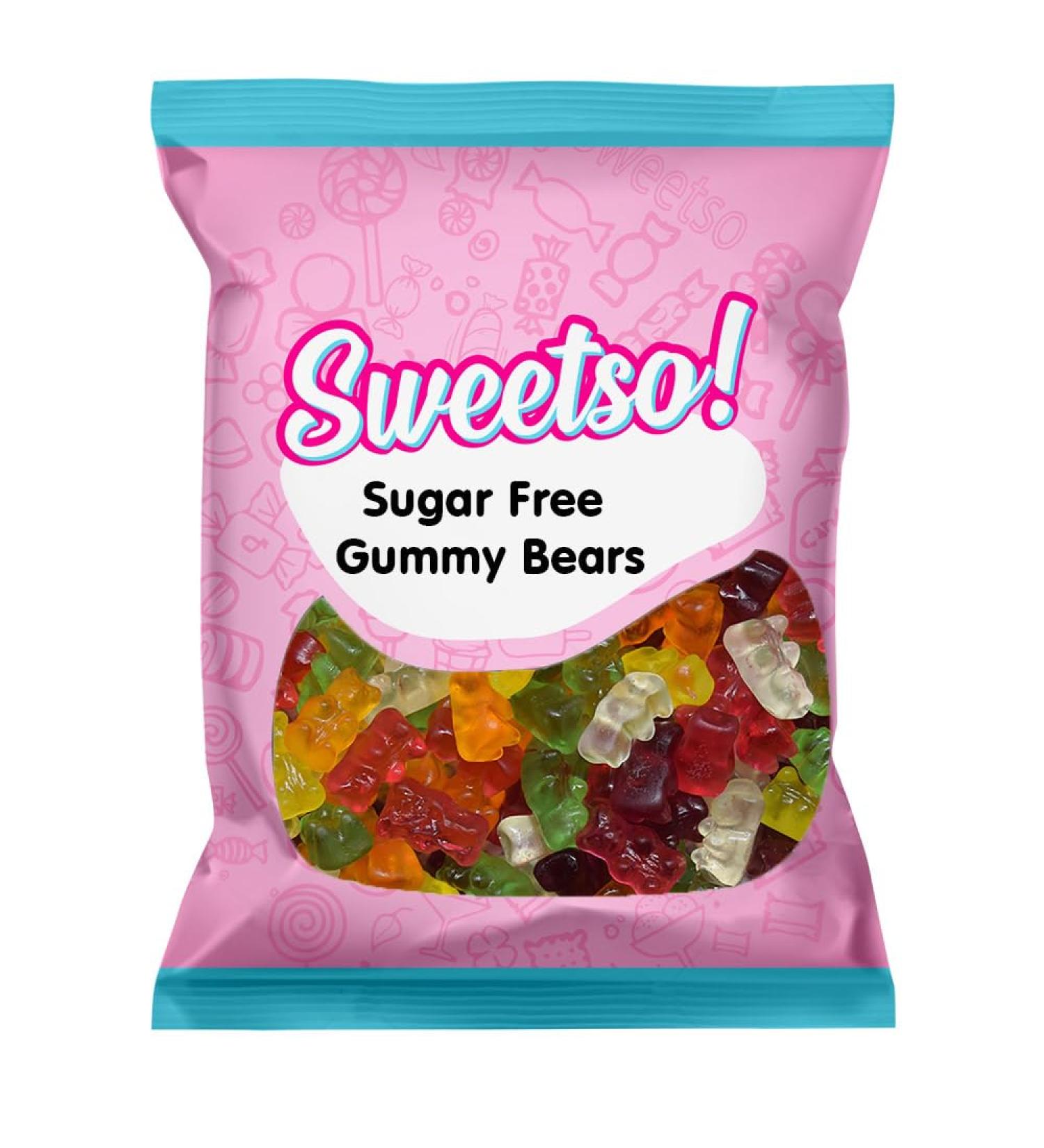 Sweetso 1KG Pick n Mix Sweets Sharing Bag (SUGAR FREE Gummy Bears)