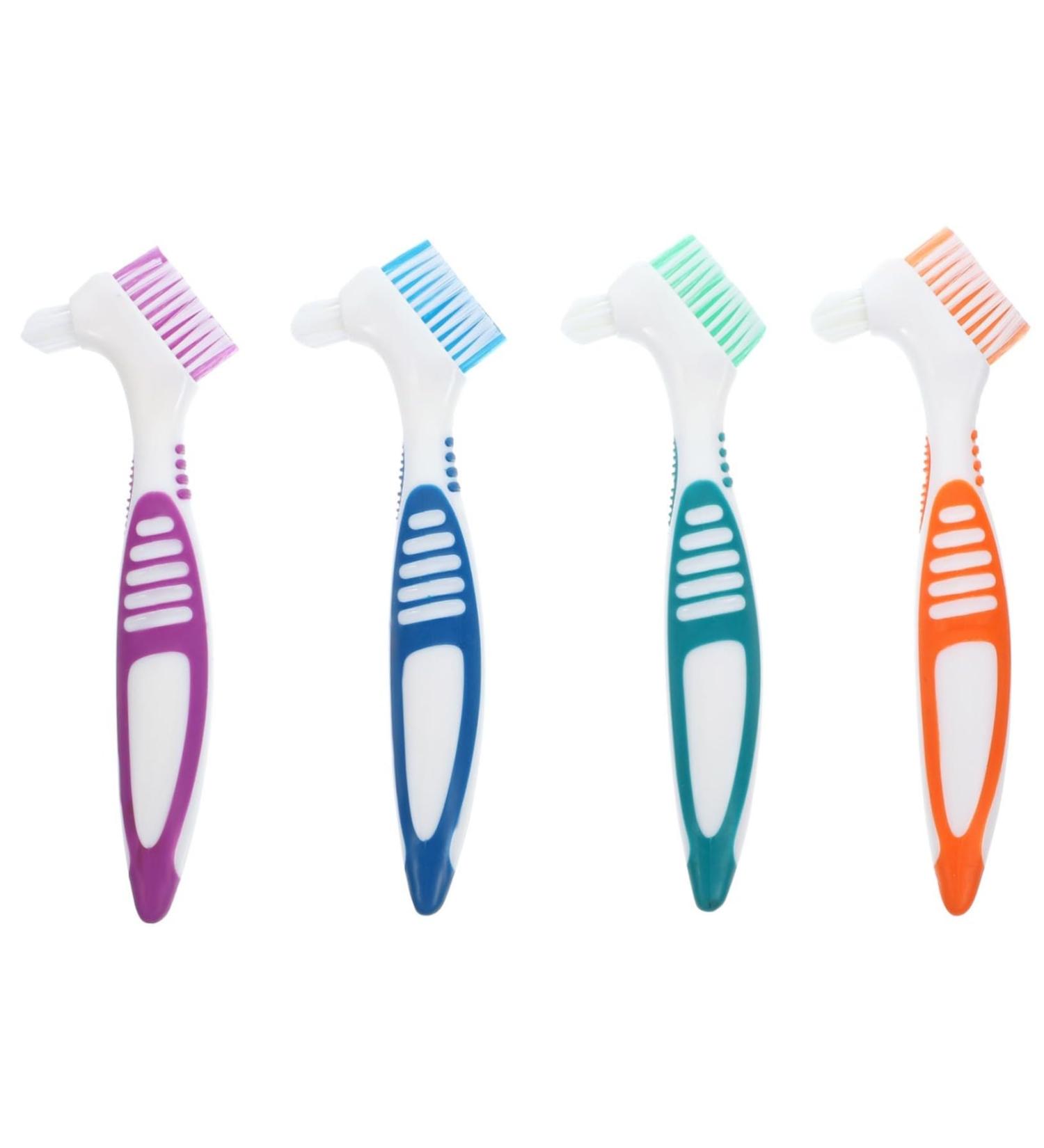 Foytoki 4-Piece Prosthesis Toothbrush Set | Essential Cleaning Tools for Home Prosthesis Care - Buy Online on GoSupps.com