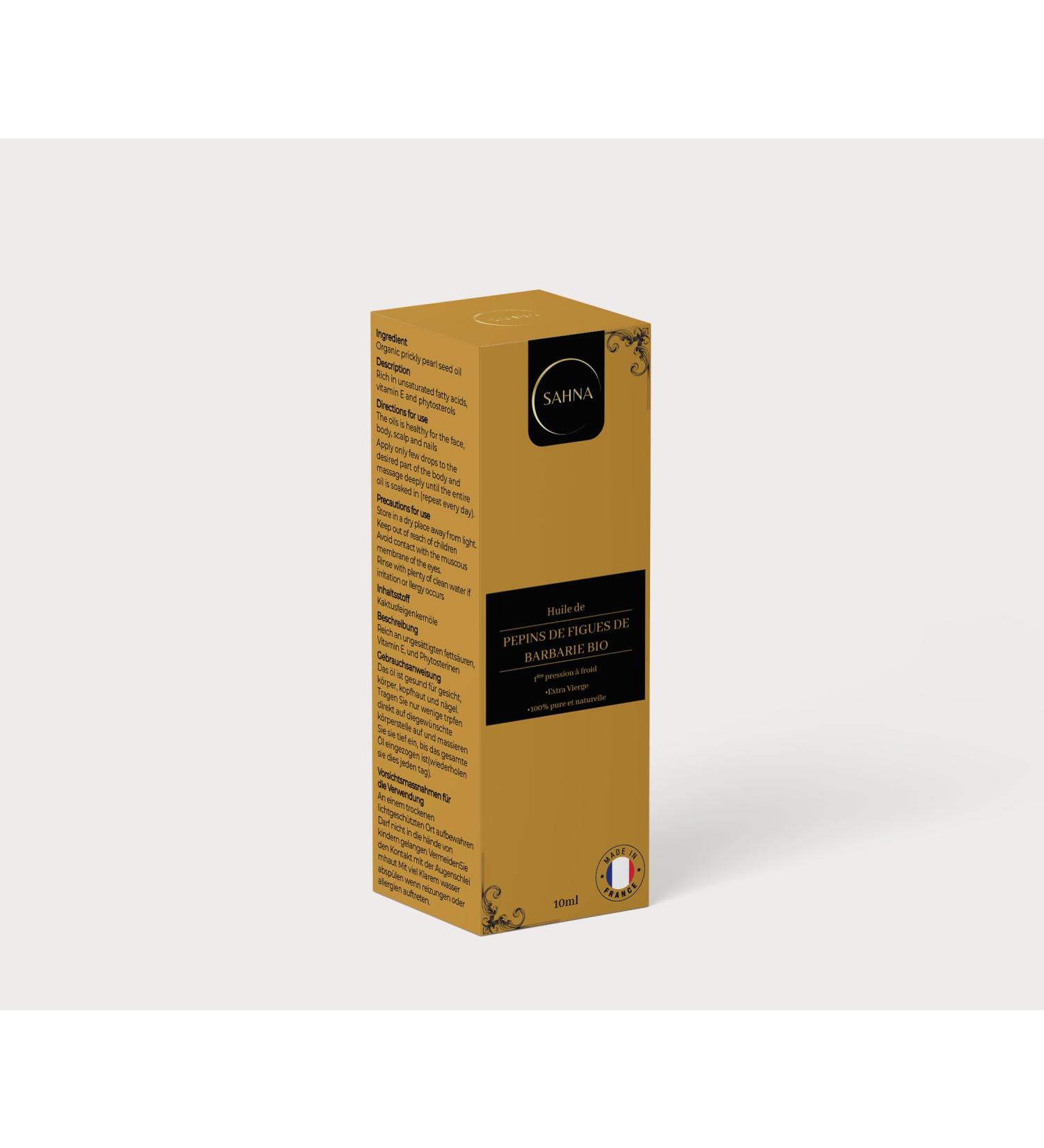 100% ORGANIC BARBARIAN FIG SEED OIL 10 ml - Anti Oxidant - Extra Virgin - 1st Cold Pressed - Anti Dark Circles - Anti Wrinkle and Nourishing for Skin Face Hair and Nails. - Buy Online on GoSupps.com