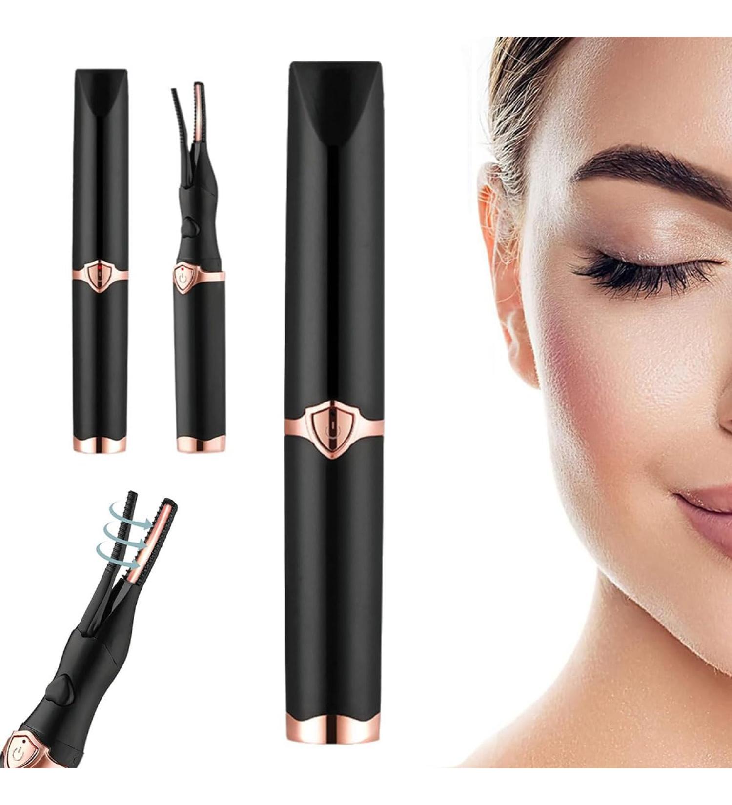 ZiZHENG Nuvaia Lash Curler Lash Lift Pro + Magic Mascara Tinkerblush Heated Eyelash Curler Nuvaia Eyelash Curler Electric Heated Eyelash Curler Rechargeable Heated Eyelash Curler (Black) - Buy Online on GoSupps.com