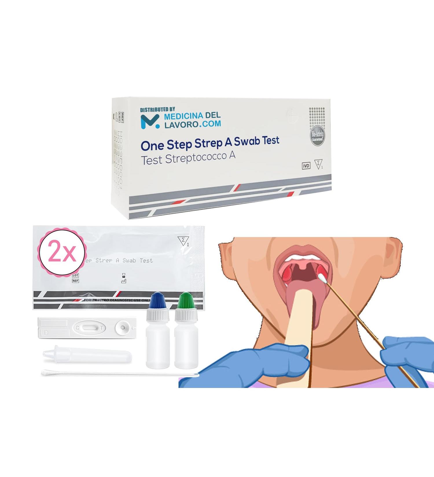 Streptococcal Fast Test - Quick Results for Children & Adults | MedicinadellAvoro.com - Buy Online on GoSupps.com
