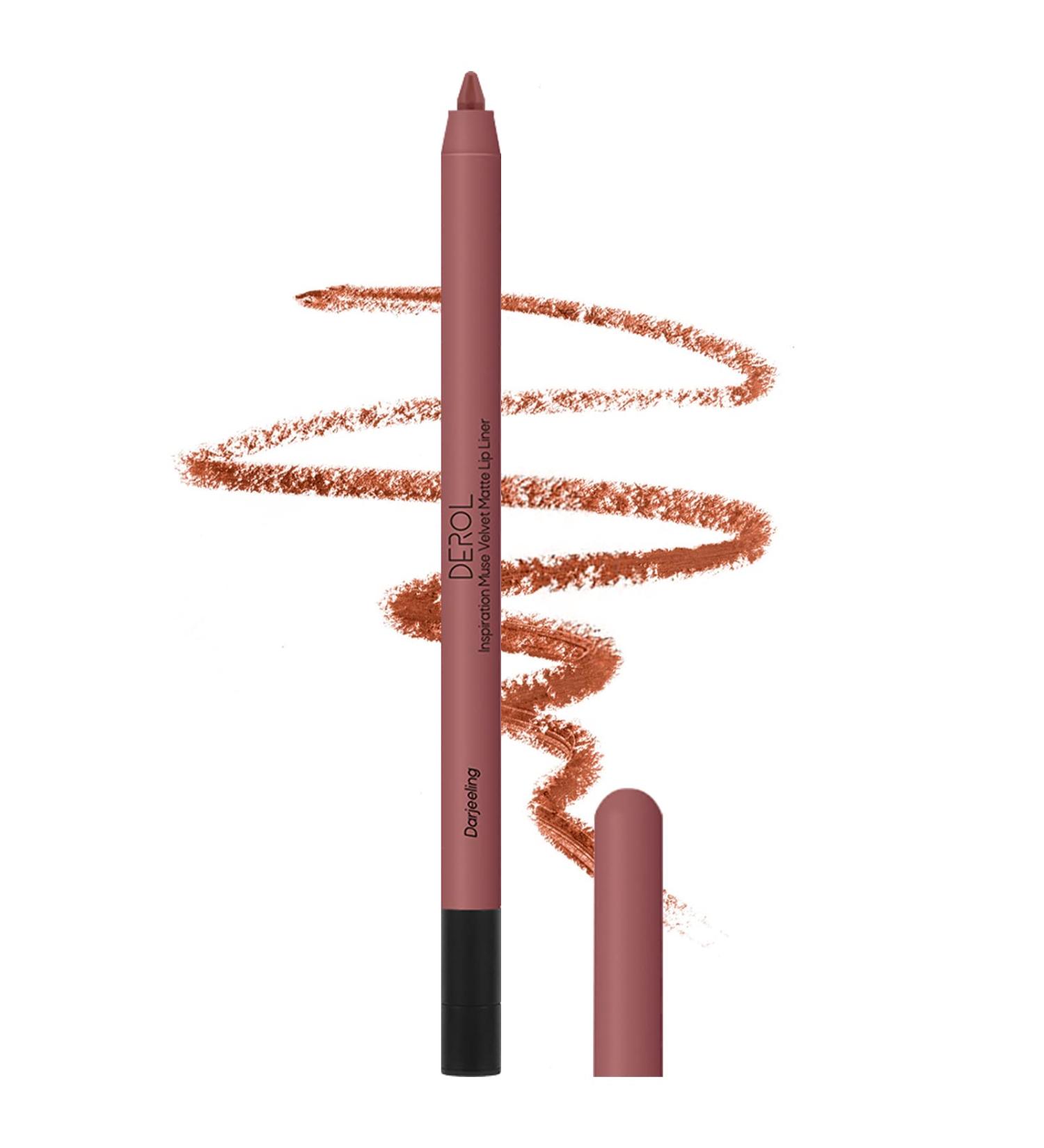 Long Lasting Waterproof Lip Liner Pencil | Non-Fade & Non-Dry Formula | High Pigmented & Sharpenable | Up to 12 Hours Wear | Professional Matte Lip Makeup for Women - 07 DARJEELING - Buy Online on GoSupps.com