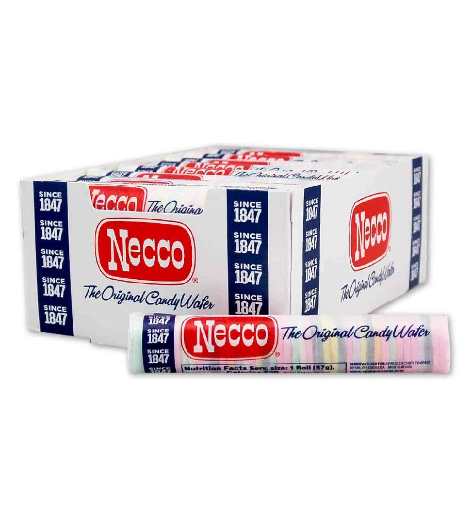Necco Wafers Display Pack - Original Candy Wafers, 2-Ounce Rolls (Pack of 24) - Buy Online on GoSupps.com