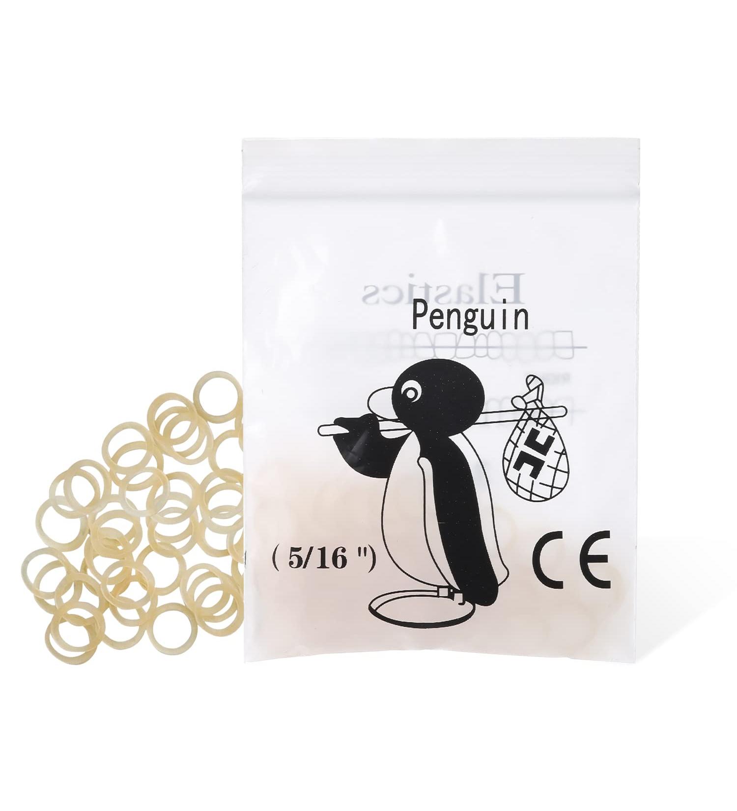LVCHEN Penguin Rubber Bands for Braces - 500pcs 3.5oz Heavy Traction Bands - 5/16 inch (100pcs/pack) - Buy Online on GoSupps.com