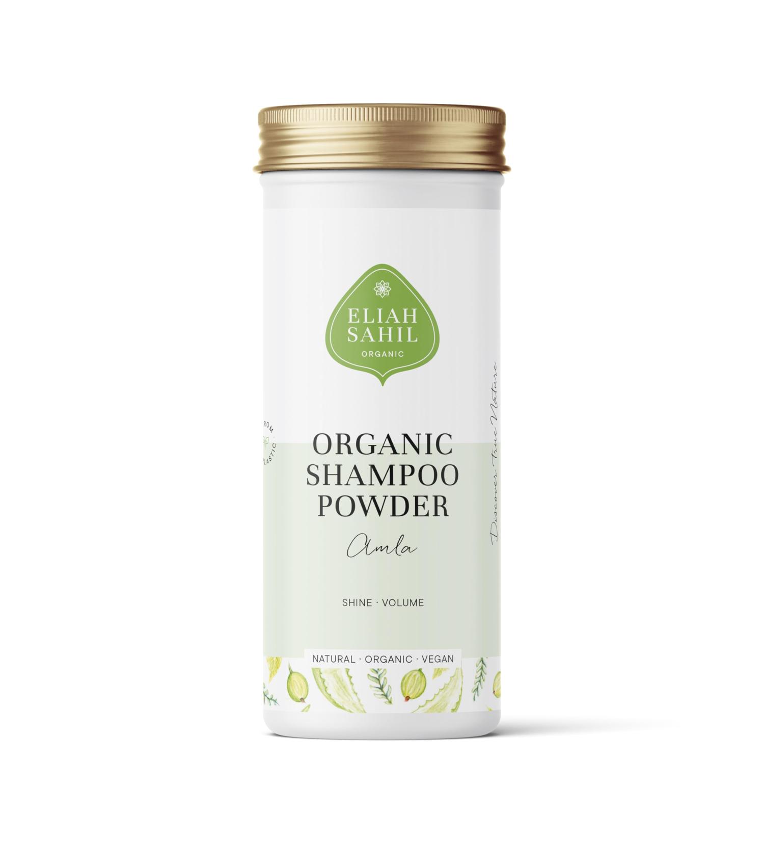 AMLA organic powder shampoo by ELIAH SAHIL 100 gr. amla powder approx. 30 x wash - 100% organic natural cosmetics for women and men - effective anti-hair loss against white hair - Buy Online on GoSupps.com