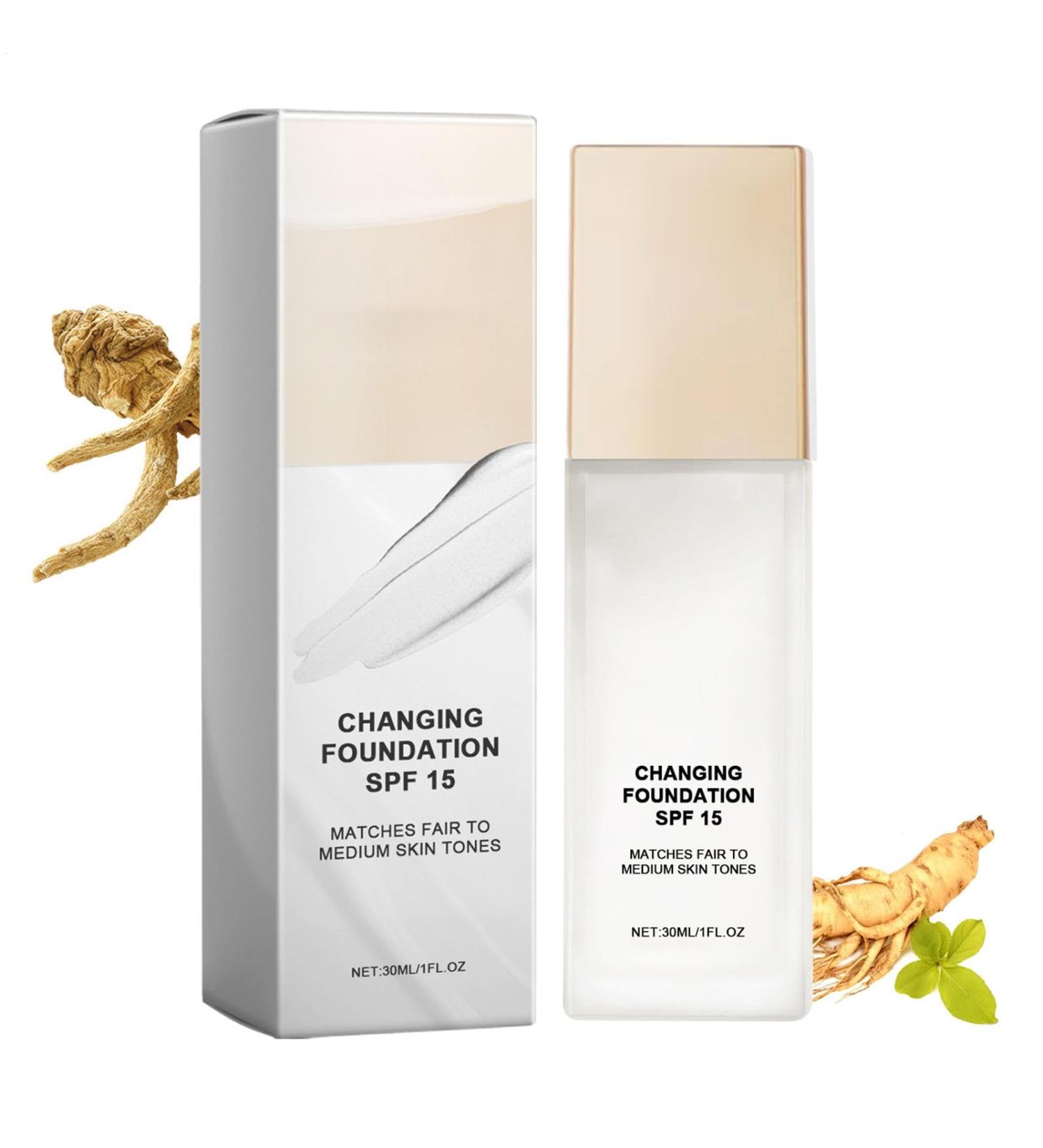 Hlagmix Changing Foundation Color Matching Foundation 30 ml color changing concealer Face Liquid Cover Concealer for Women Girls Face Primer - Buy Online on GoSupps.com