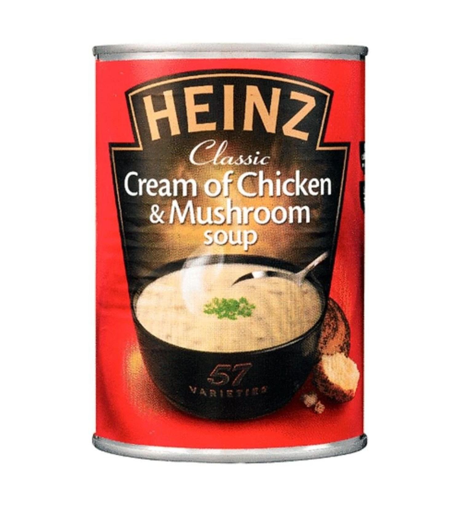 HEINZ Heinz Classic Cream of Chicken & Mushroom Soup (400g) - Pack of 6