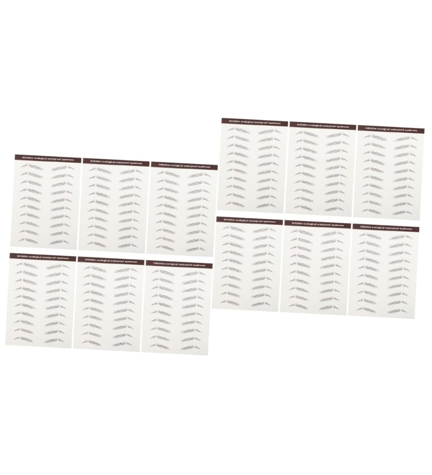 Beavorty 12 pcs eyebrow stickers makeup stickers 3D Hair-Like Eyebrows Stickers Miss - Buy Online on GoSupps.com