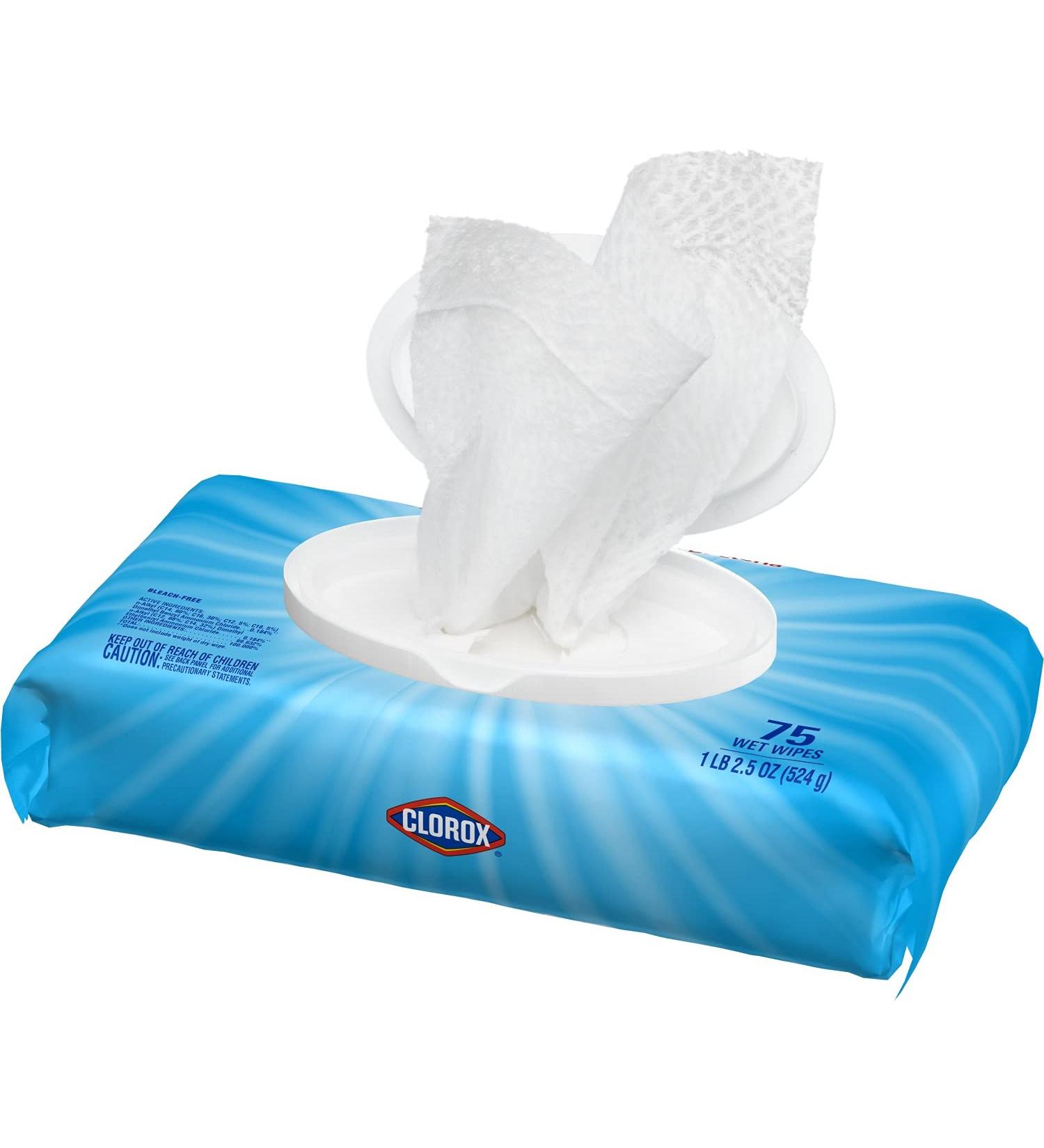 Clorox Disinfecting Wipes, Fresh Scent - 75 Count | Effective Cleaning & Germ Protection - Buy Online on GoSupps.com