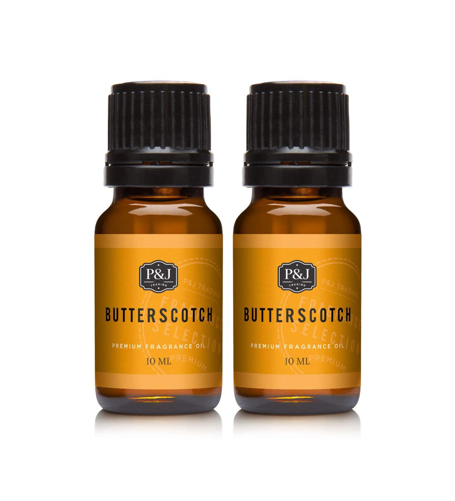 P&J Fragrance Oil | Butterscotch Oil 10ml 2pk - Candle Scents for Candle Making Freshie Scent Soap Making Supplies Diffuser Oil Scents - Buy Online on GoSupps.com