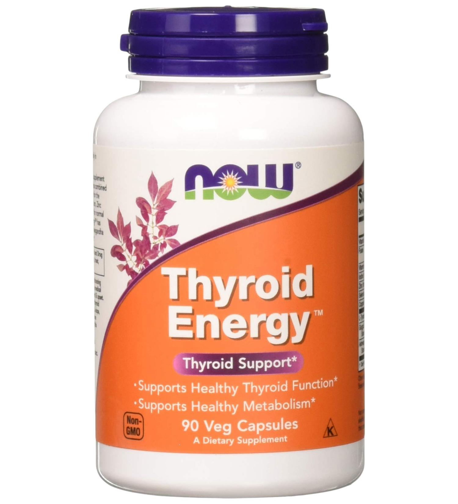 NOW Thyroid Energy 90 CT - Supports Healthy Thyroid Function - Buy Online on GoSupps.com