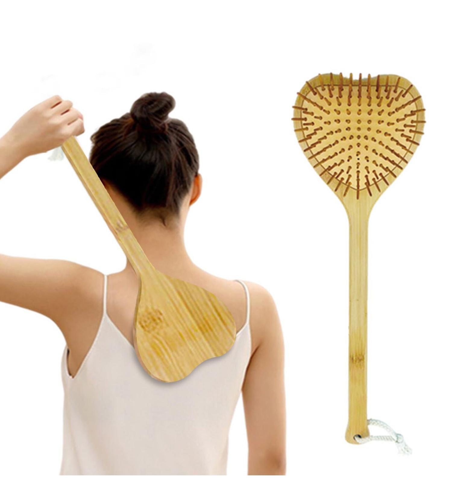Premium Wooden Back Scratcher - 40cm Long Handle for Comfortable Back & Waist Massage - Perfect Back Relief Tool - Buy Online on GoSupps.com