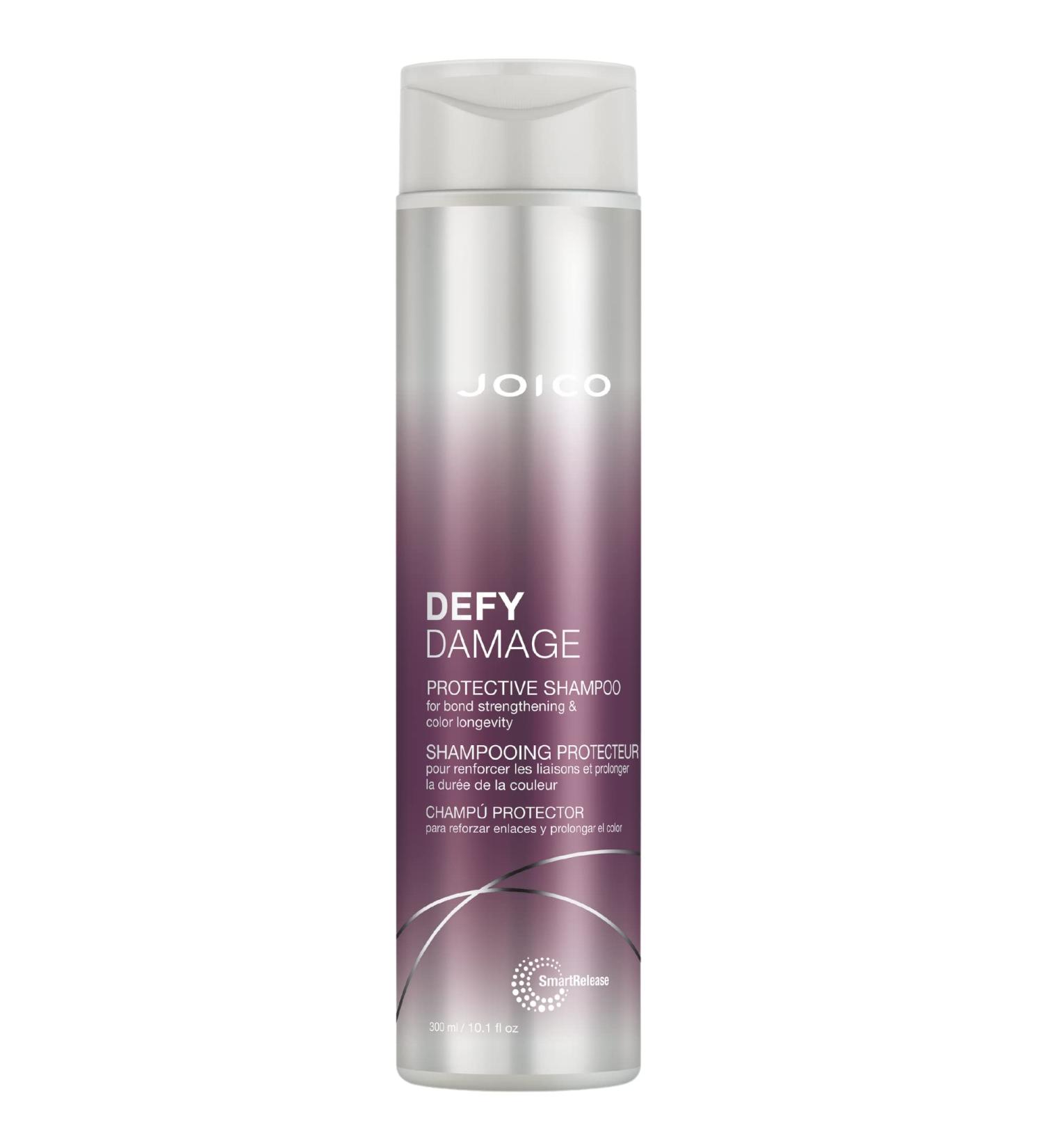 Joico Defy Damage Protective Shampoo 10.1 Fl Oz | For Color-Treated Hair | Strengthen Bonds, Preserve Color | with Moringa Seed Oil & Arginine - Buy Online on GoSupps.com