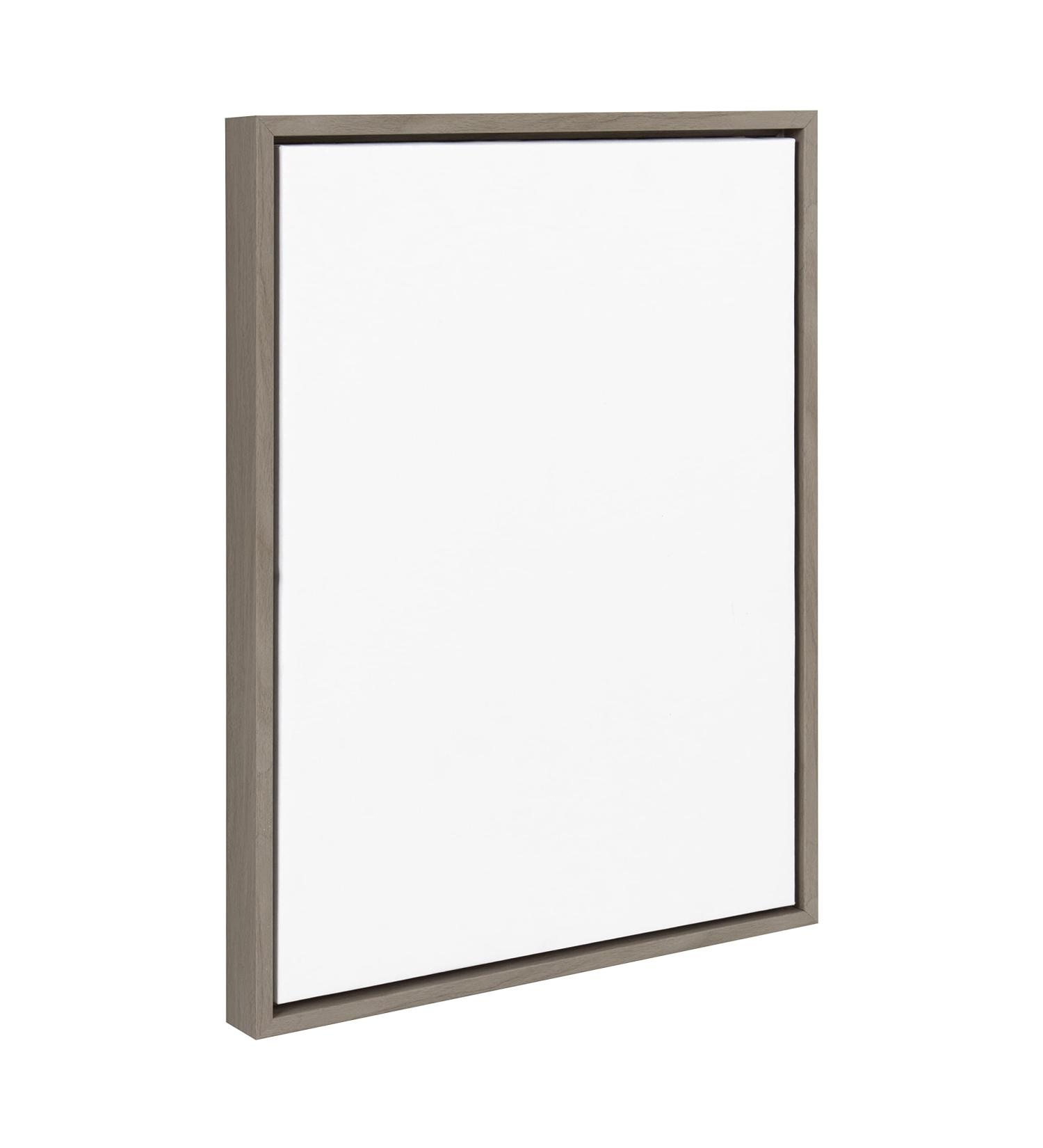 Kate and Laurel 18x24 Gray Framed Canvas for Painting - Modern Sleek Design - Buy Online on GoSupps.com