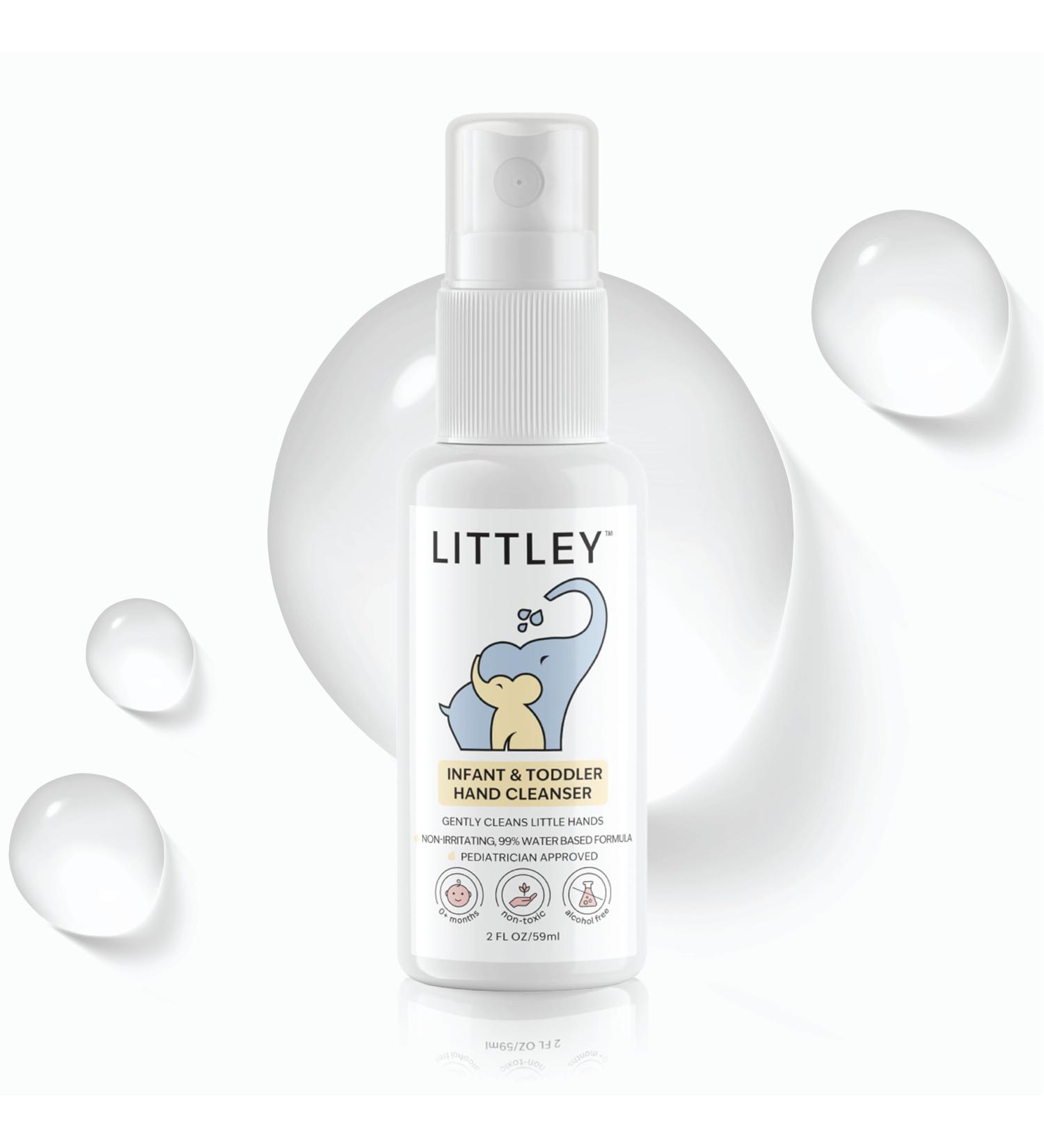 Think Smarter Products Littley Infant & Toddler Hand Cleanser with Hypochlorous Acid Gently Cleans Dirt & Germs Non-Toxic & Alcohol-Free Safe for Sensitive Skin 2oz Travel-Size Spray Bottle - Buy Online on GoSupps.com