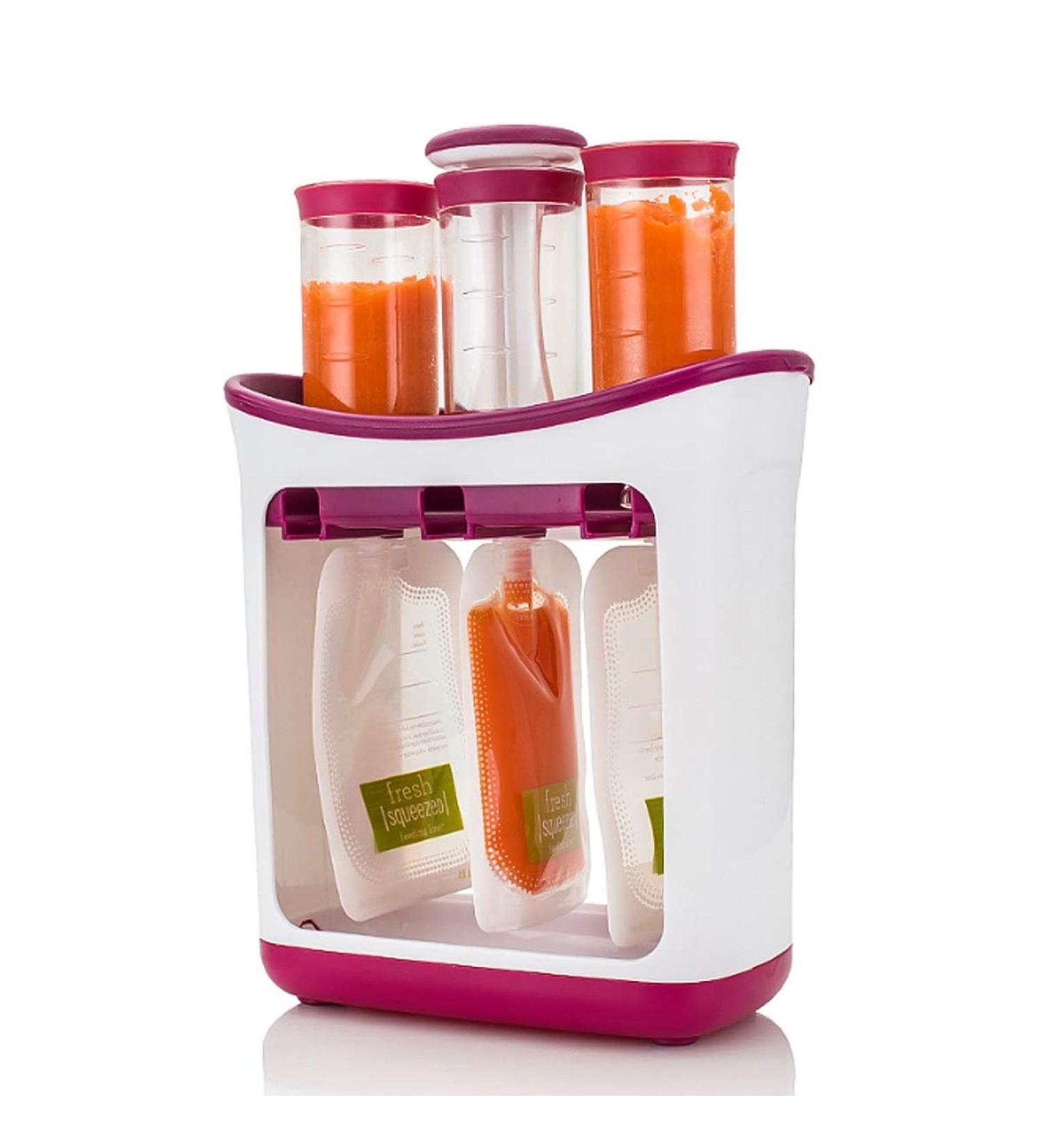 Wallfire Baby Food Squeeze Station - Homemade DIY Fresh Fruit Juice Maker with 10 Replacement Bags - Buy Online on GoSupps.com