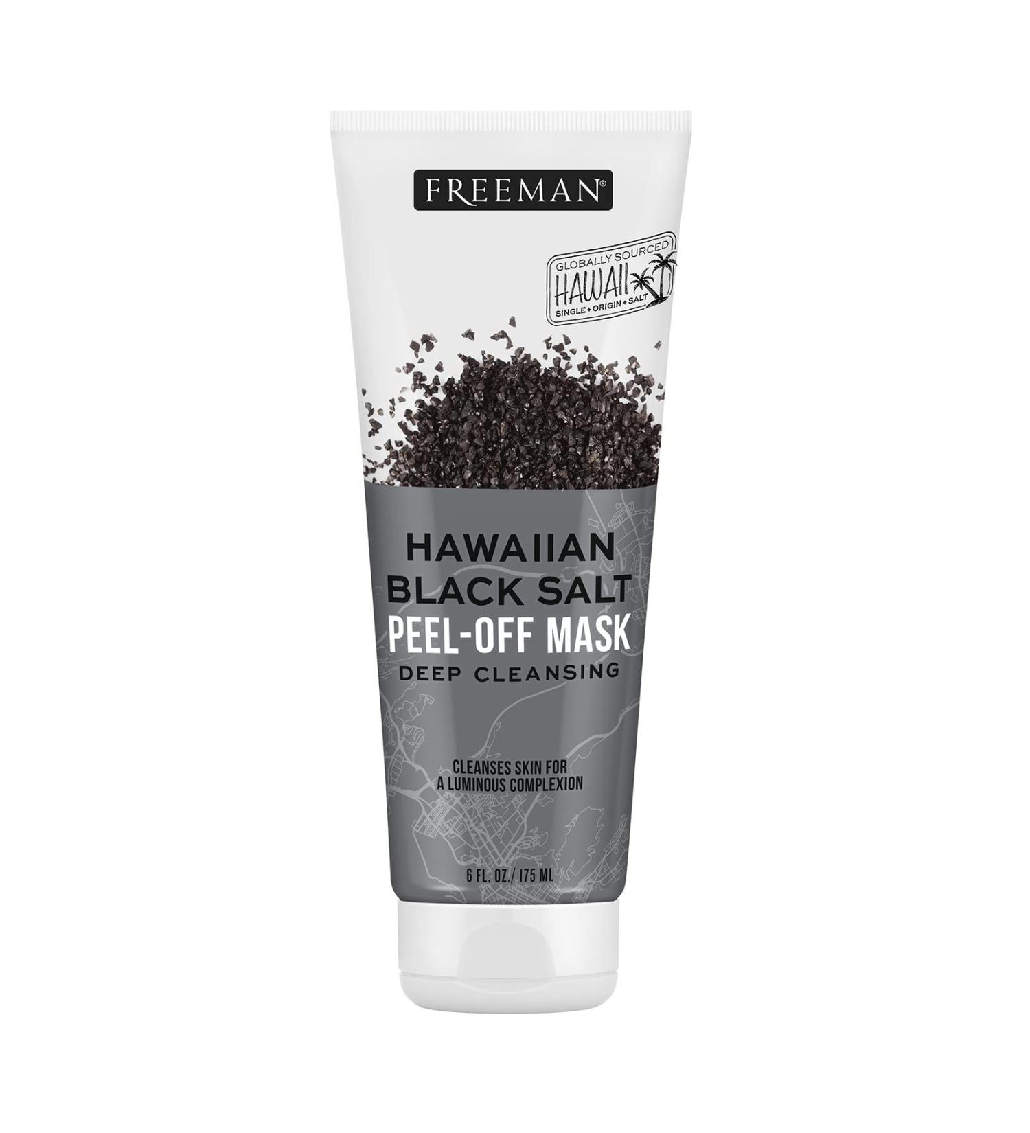 Freeman Hawaiian Black Salt Peel-Off Mask - Deep Cleansing for Unisex | 6 oz | International Shipping Available - Buy Online on GoSupps.com