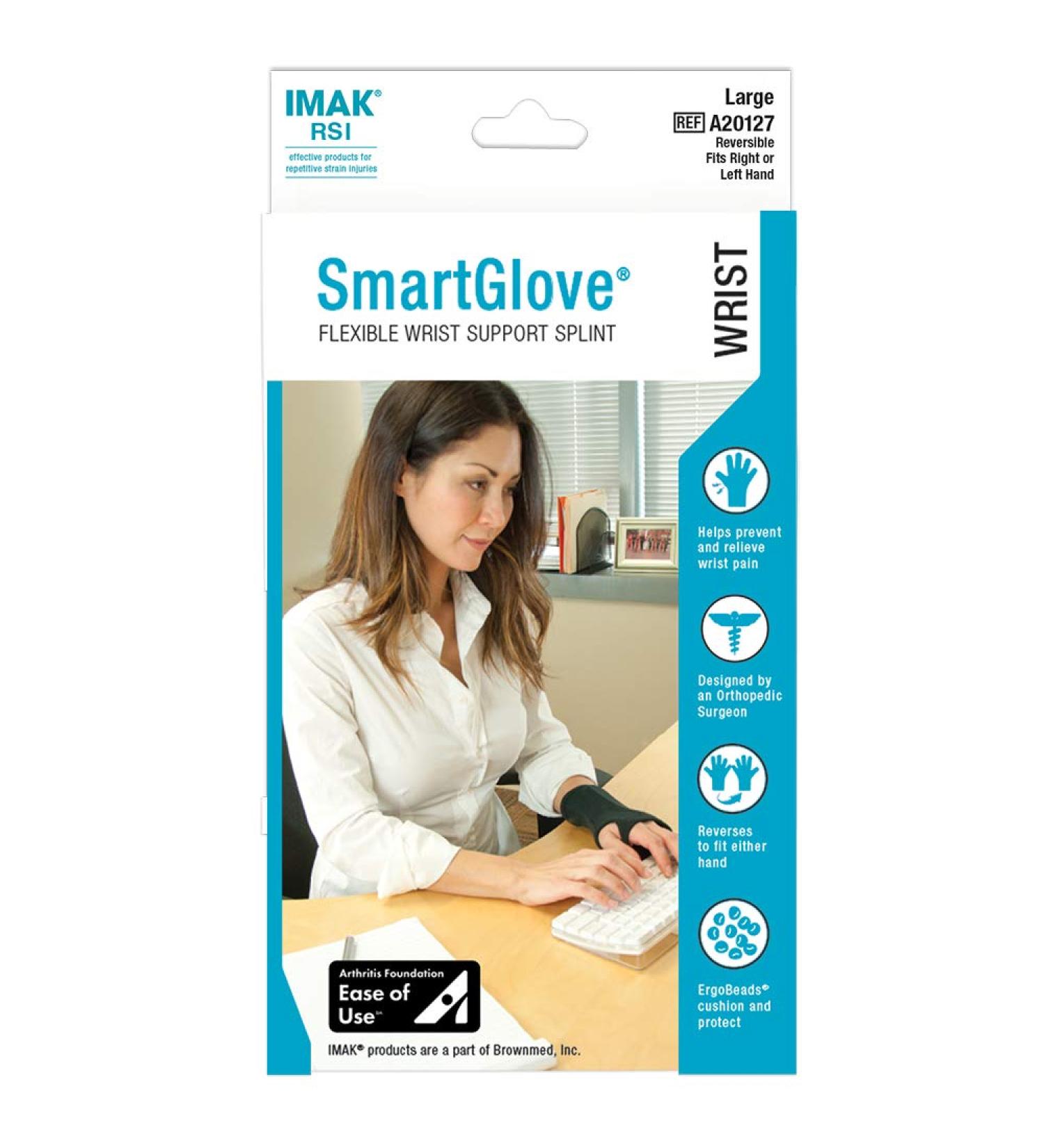 IMAK Smart Glove Large - Enhanced Comfort & Support for Pain Relief | 1Pc - Free International Shipping - Buy Online on GoSupps.com