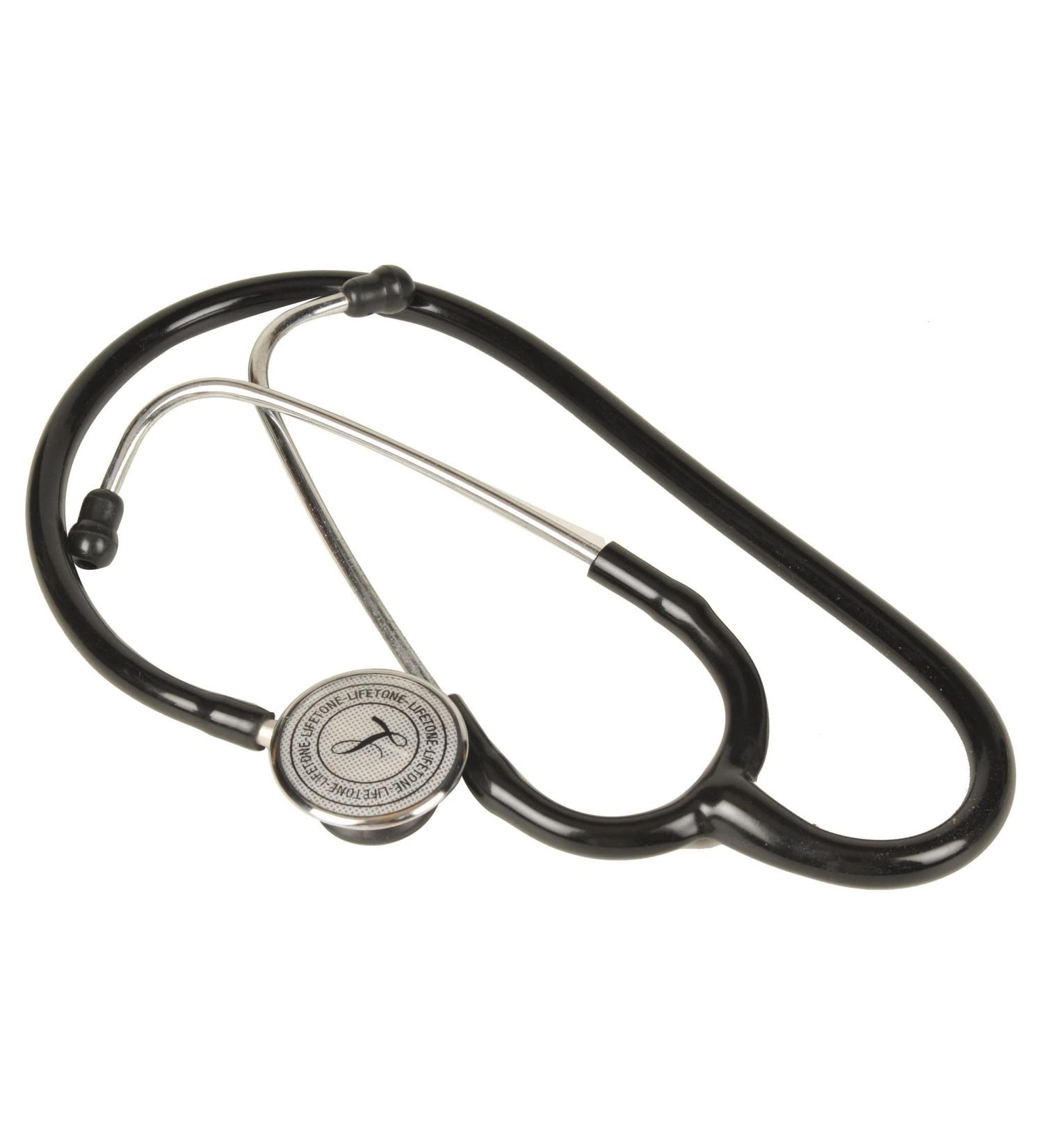 EISCO Stethoscope - 22"L PVC Tubing - Stainless Steel Binaural - Includes Spare Eartips & Diaphragm Cover