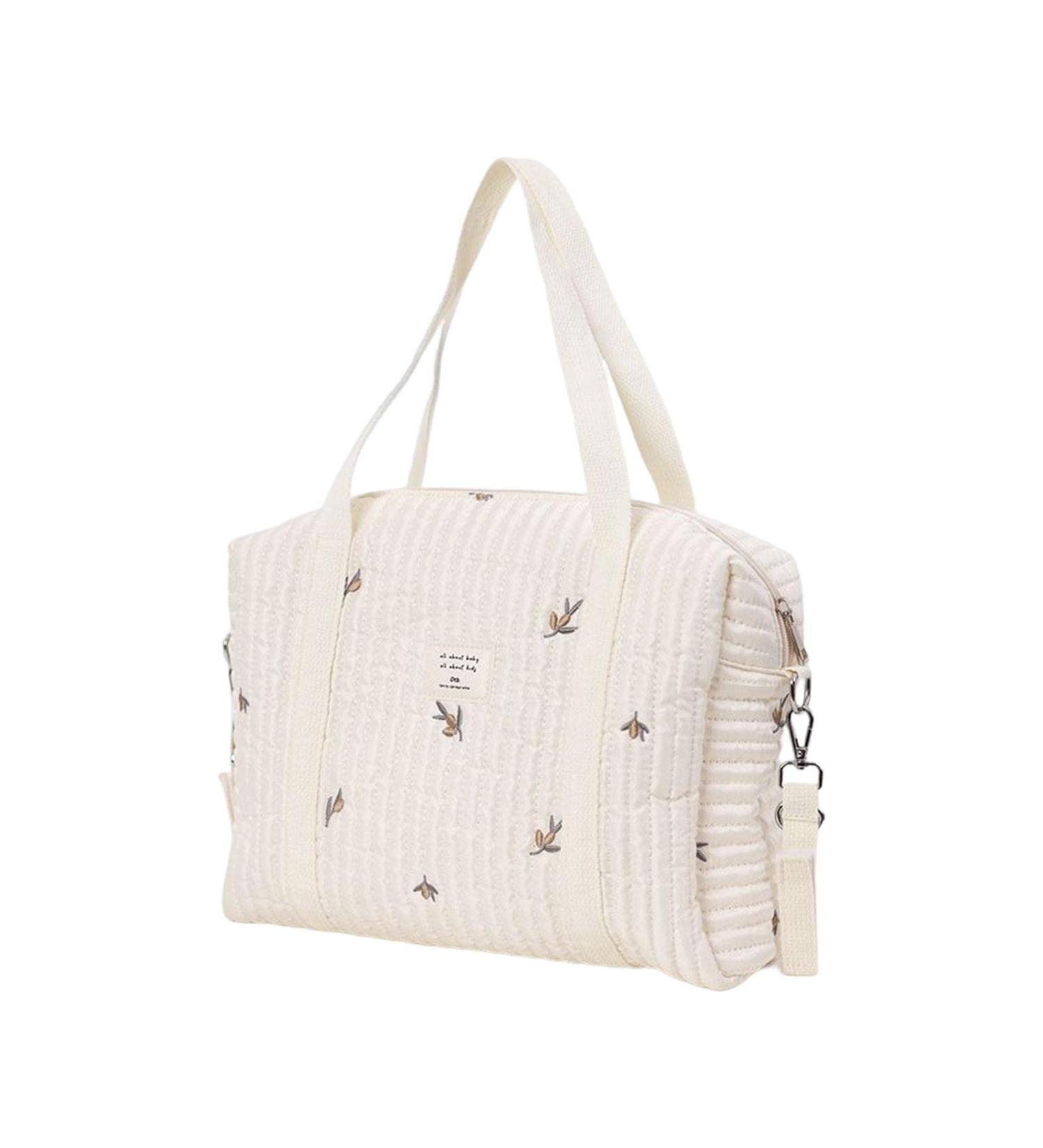 NewDVMMSS Soft Cotton Diaper Bag Carrier | Embroidered Children's Room Storage & Toy Organizer for Travel - Buy Online on GoSupps.com