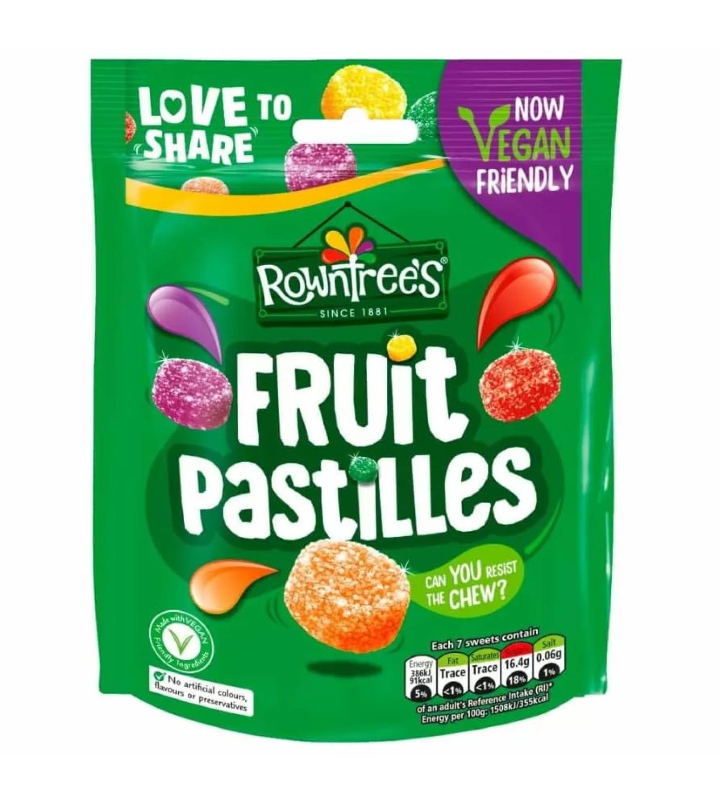 Ellies Jellies Rowntree's Fruit Pastilles Sharing Pouch 143g x 6