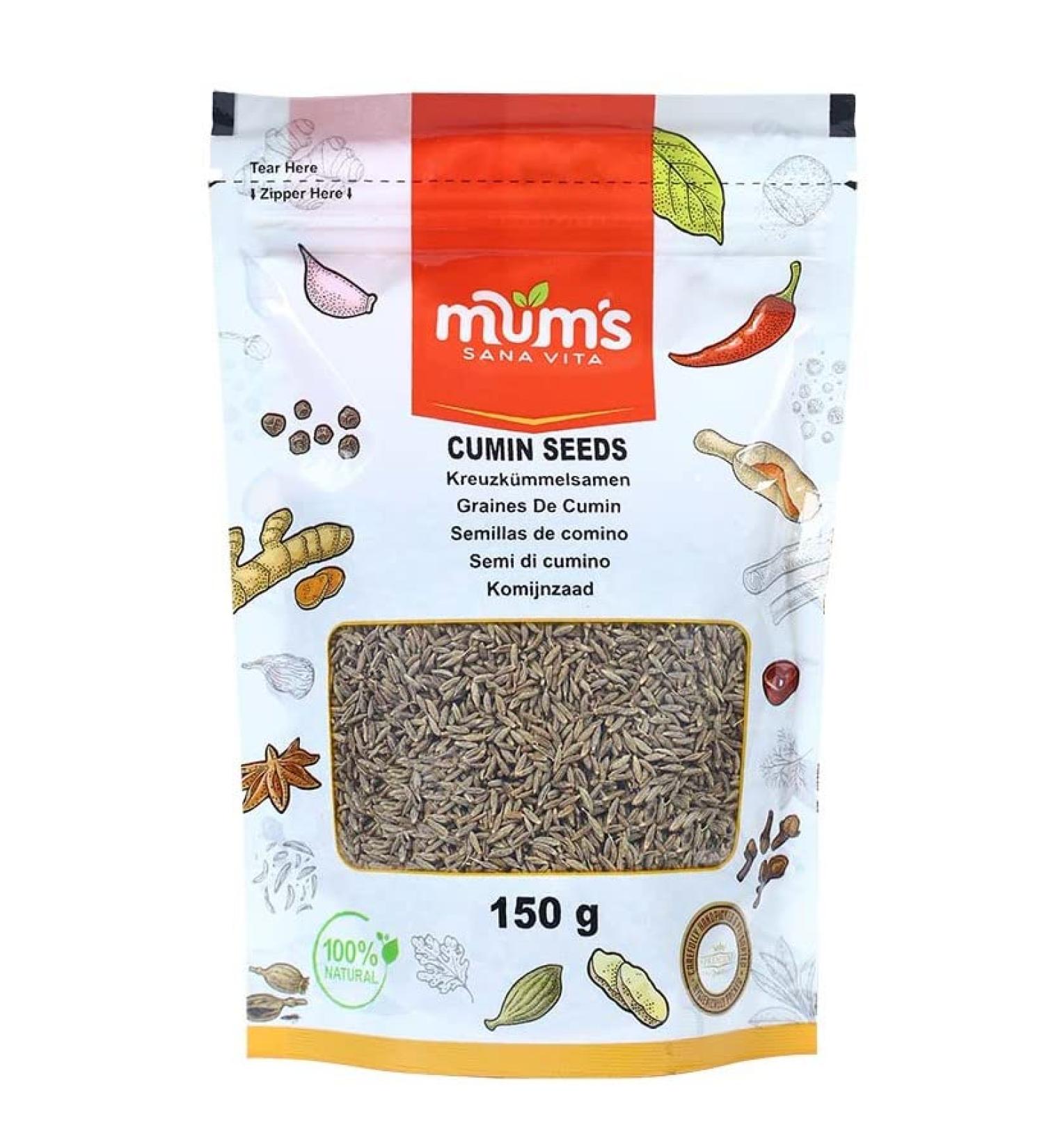 Mum's Premium Cumin Seeds 150g - Exquisite Flavor and Quality - Buy Online on GoSupps.com