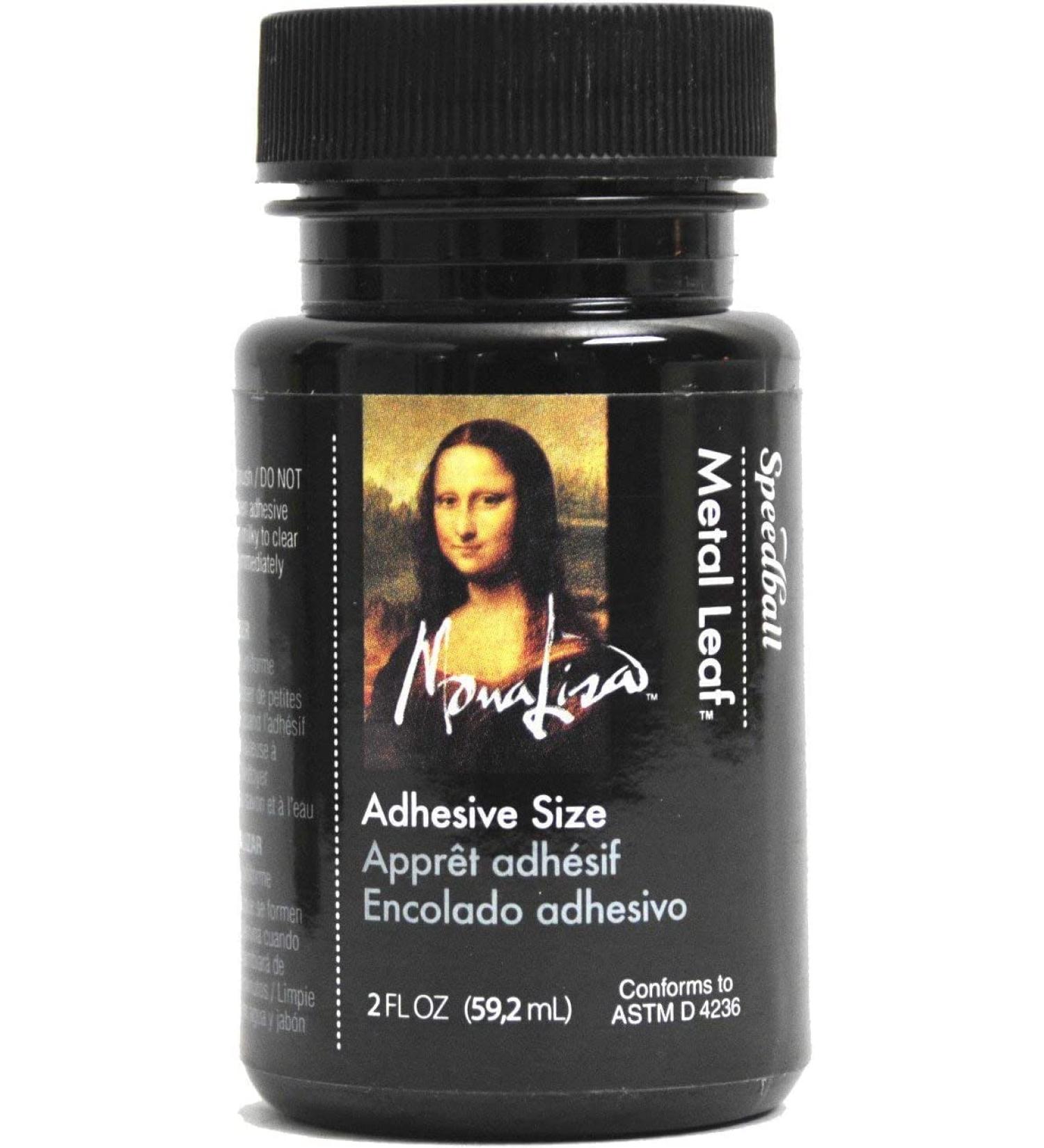 Speedball Mona Lisa Metal Leaf Adhesive - 2 oz | High-Quality Bonding for Gilding Projects - Buy Online on GoSupps.com