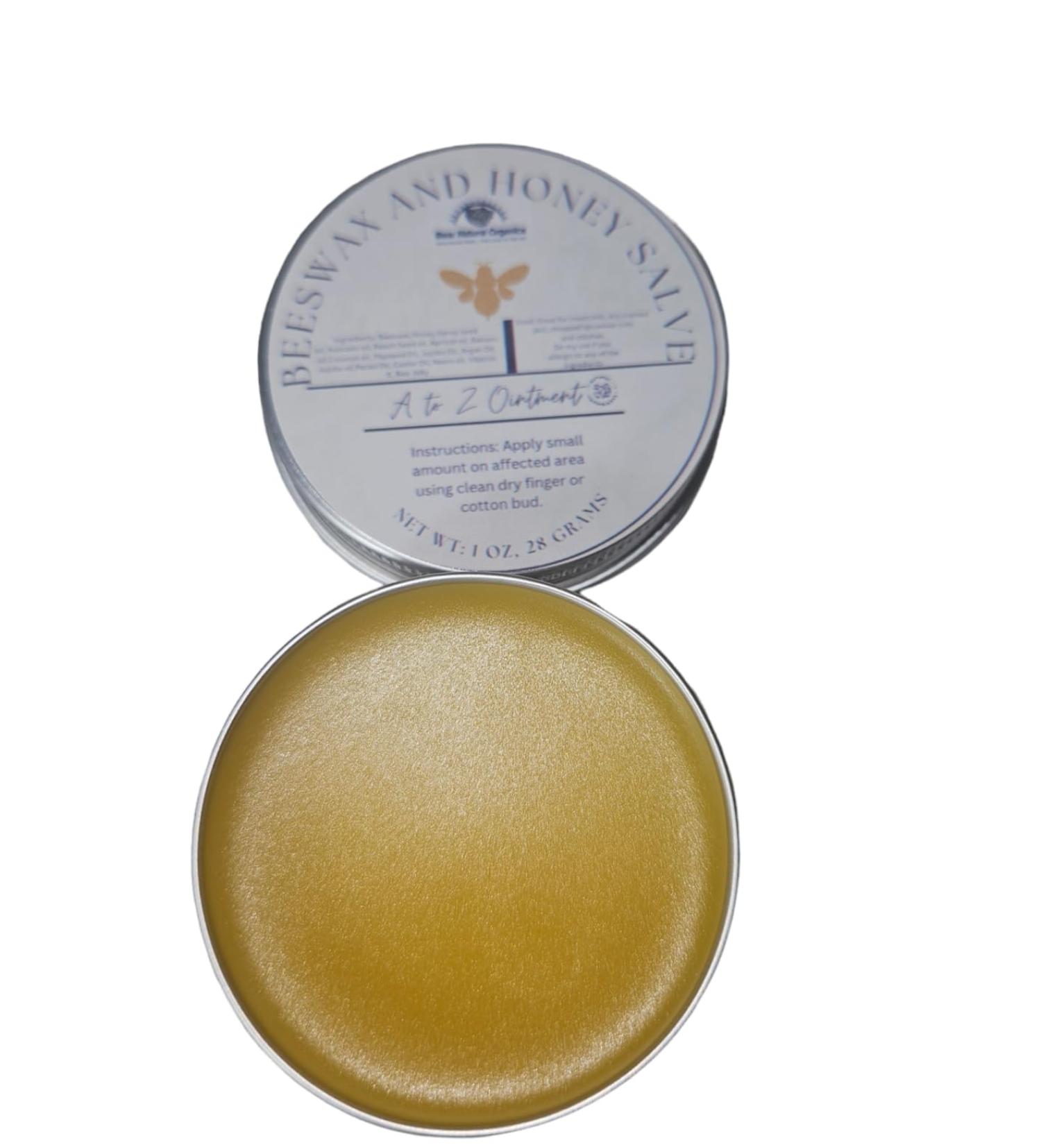Beeswax and Honey Healing Salve A to Z Ointment with 12 Different Oil Great for Insect Bits Itches Fungus Dry Skin and More 1 oz - Buy Online on GoSupps.com