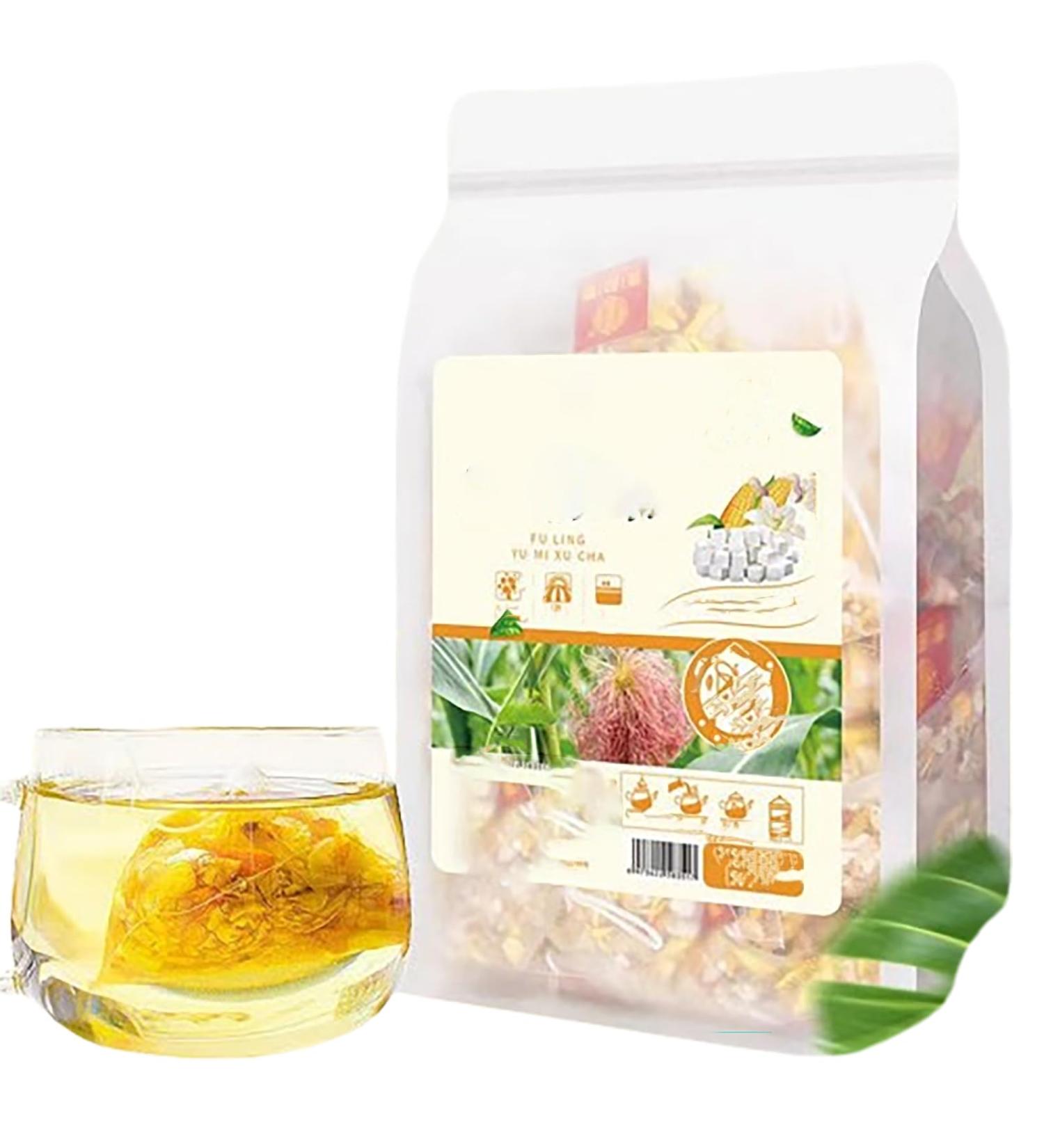Poria Cocos Corn Silk Tea 8.8oz. Contains Poria Cocos Corn Silk Goji Berries Chrysanthemums Orange Peel Lilies 50 Packs Of Chinese Tea Bag Brewing Tea - Buy Online on GoSupps.com