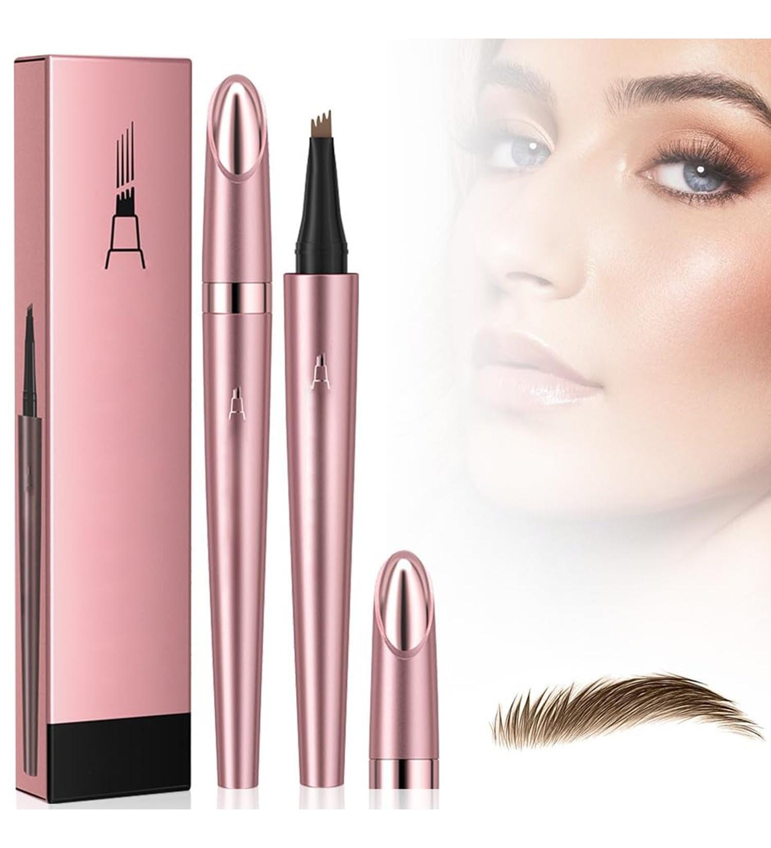Magic Eyebrow Pencil New 3D Waterproof Microblading Eyebrow Pencil Contouring Pen 4-Tipped Precise Brow Pen Creates Natural-Looking Hair-Like Defined Brows and Stays on All Day (Light Brown) - Buy Online on GoSupps.com